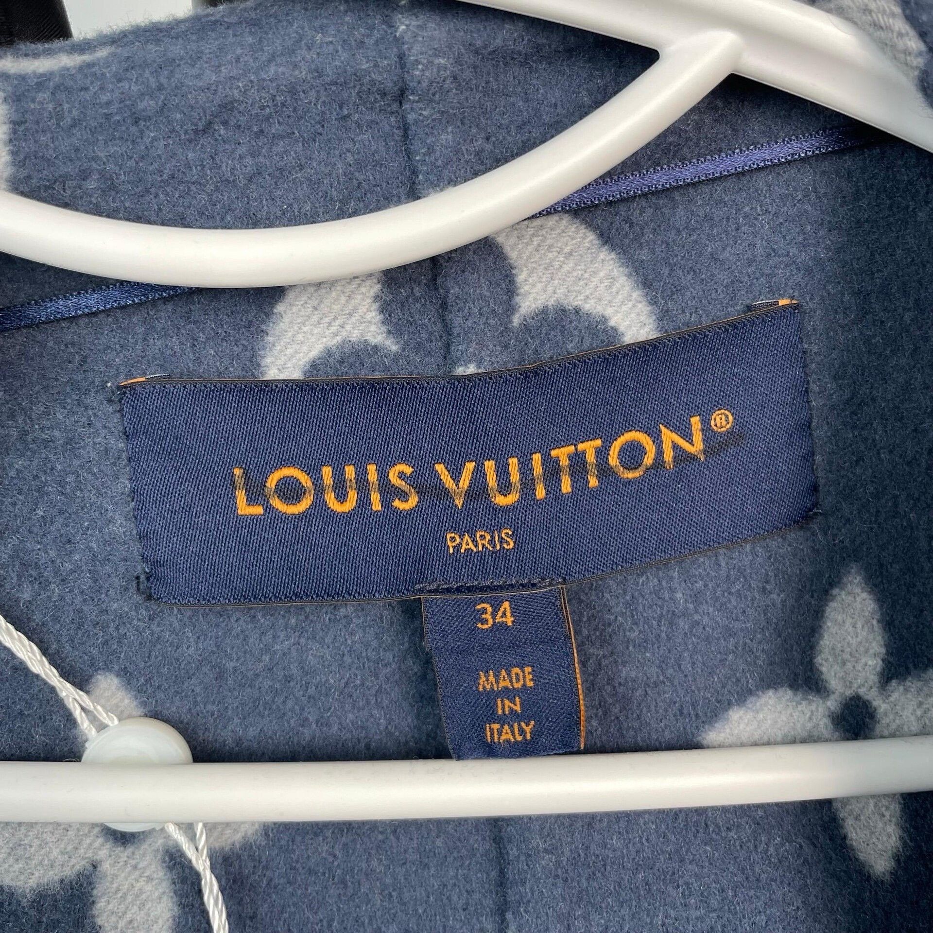 Louis Vuitton Louis Vuitton Blue Monogram Short Coat Size XXS / US 00 / IT 34 - 7 Thumbnail