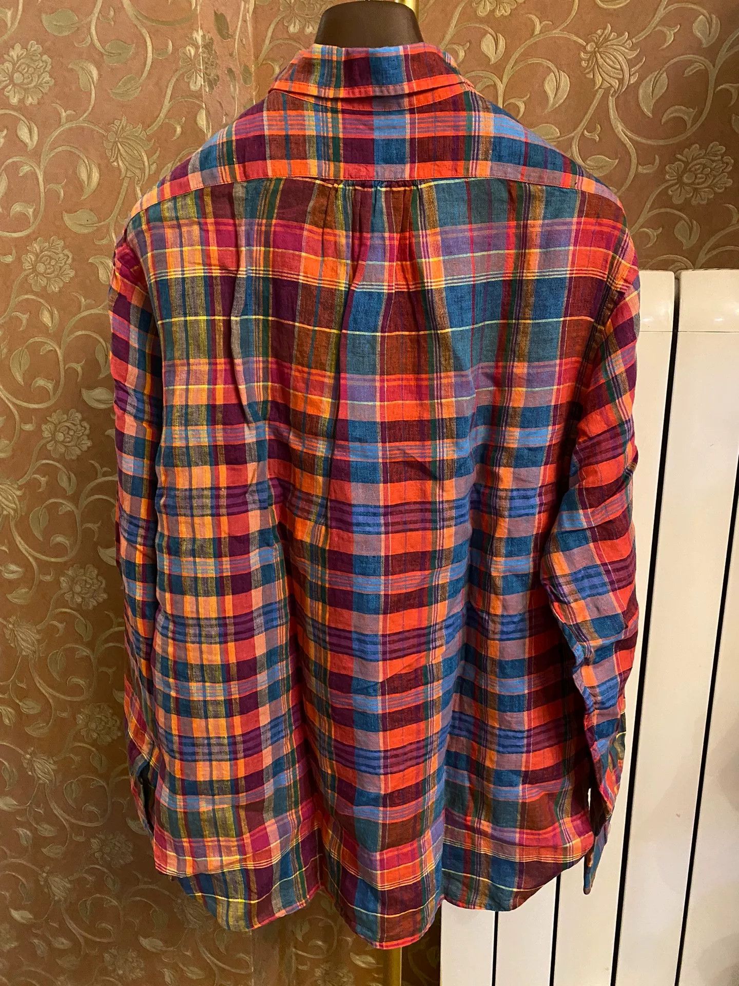 Ralph Lauren Purple Label Ralph Lauren Purple Label Plaid Linen Shirt Size US M / EU 48-50 / 2 - 3 Thumbnail