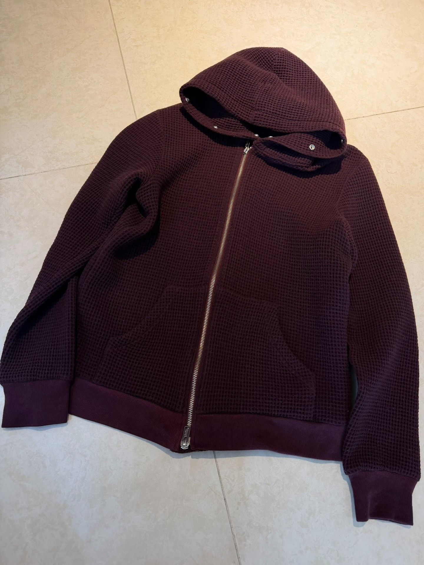 Undercover UNDERCOVER Rivet Diagonal Zip Waffle Hoodie Size US M / EU 48-50 / 2 - 4 Thumbnail