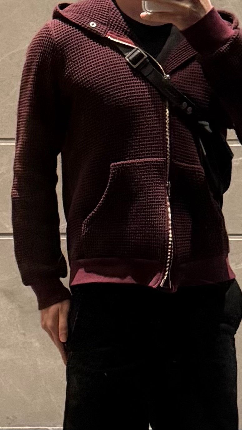 Undercover UNDERCOVER Rivet Diagonal Zip Waffle Hoodie Size US M / EU 48-50 / 2 - 8 Thumbnail