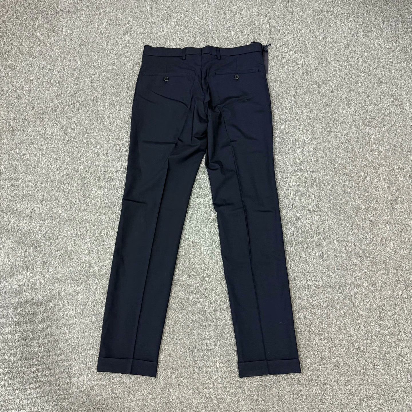 Prada Prada Dark Blue Straight-Leg Trousers Size US 28 / EU 44 - 2 Thumbnail