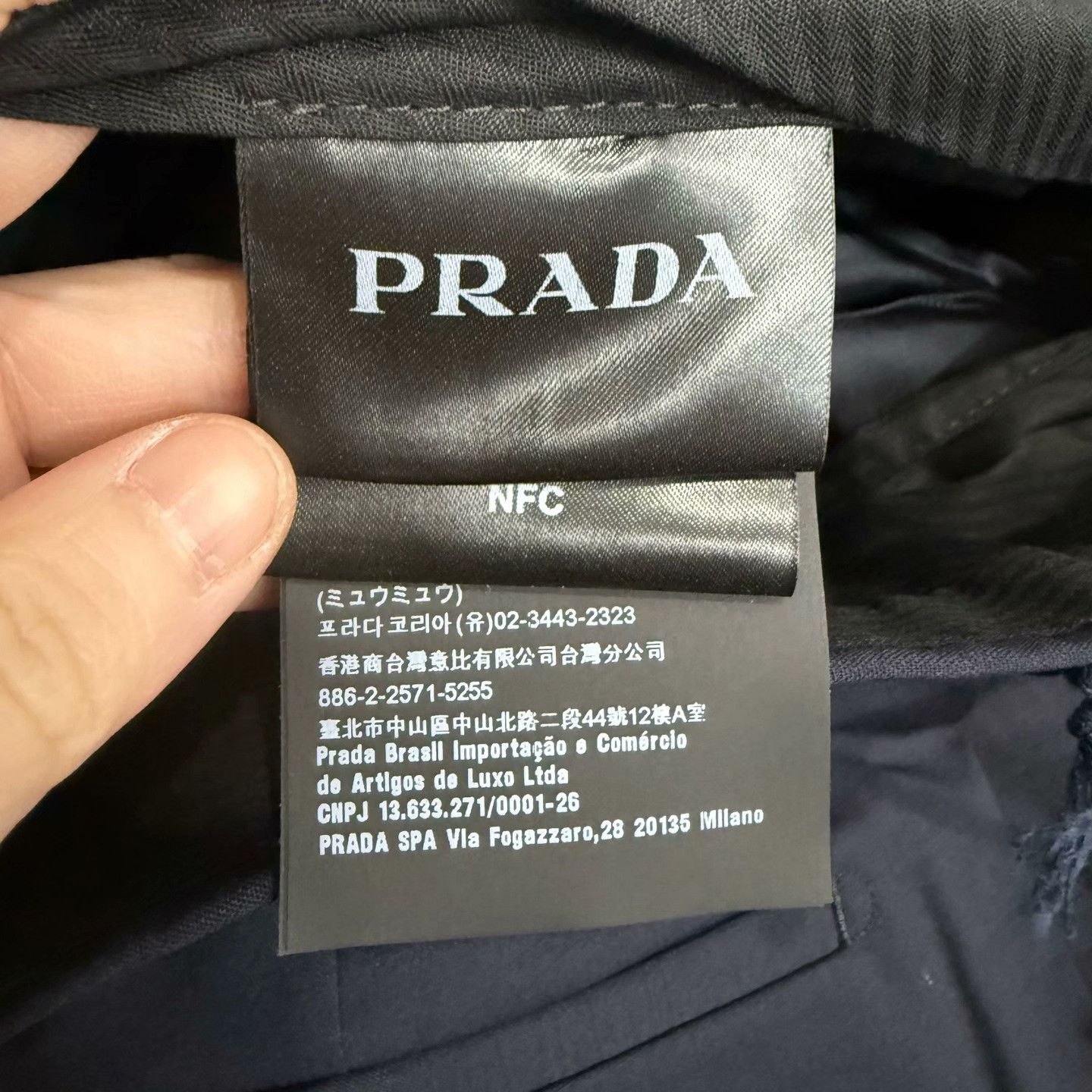 Prada Prada Dark Blue Straight-Leg Trousers Size US 28 / EU 44 - 4 Thumbnail