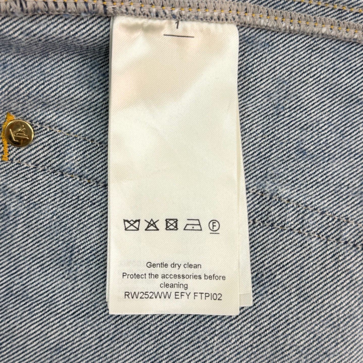 Louis Vuitton LV Blue Monogram Washed Jeans Size US 38 / EU 54 - 6 Thumbnail