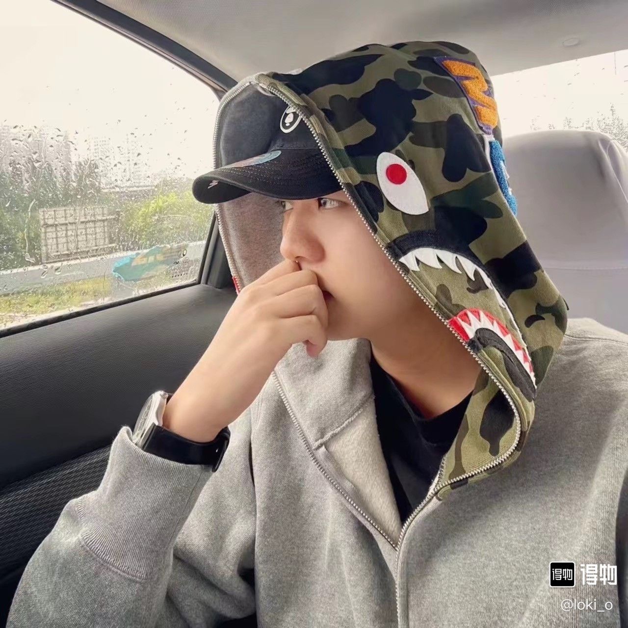 Bape BAPE Gray Camo Shark Zip Hoodie Size US M / EU 48-50 / 2 - 6 Thumbnail