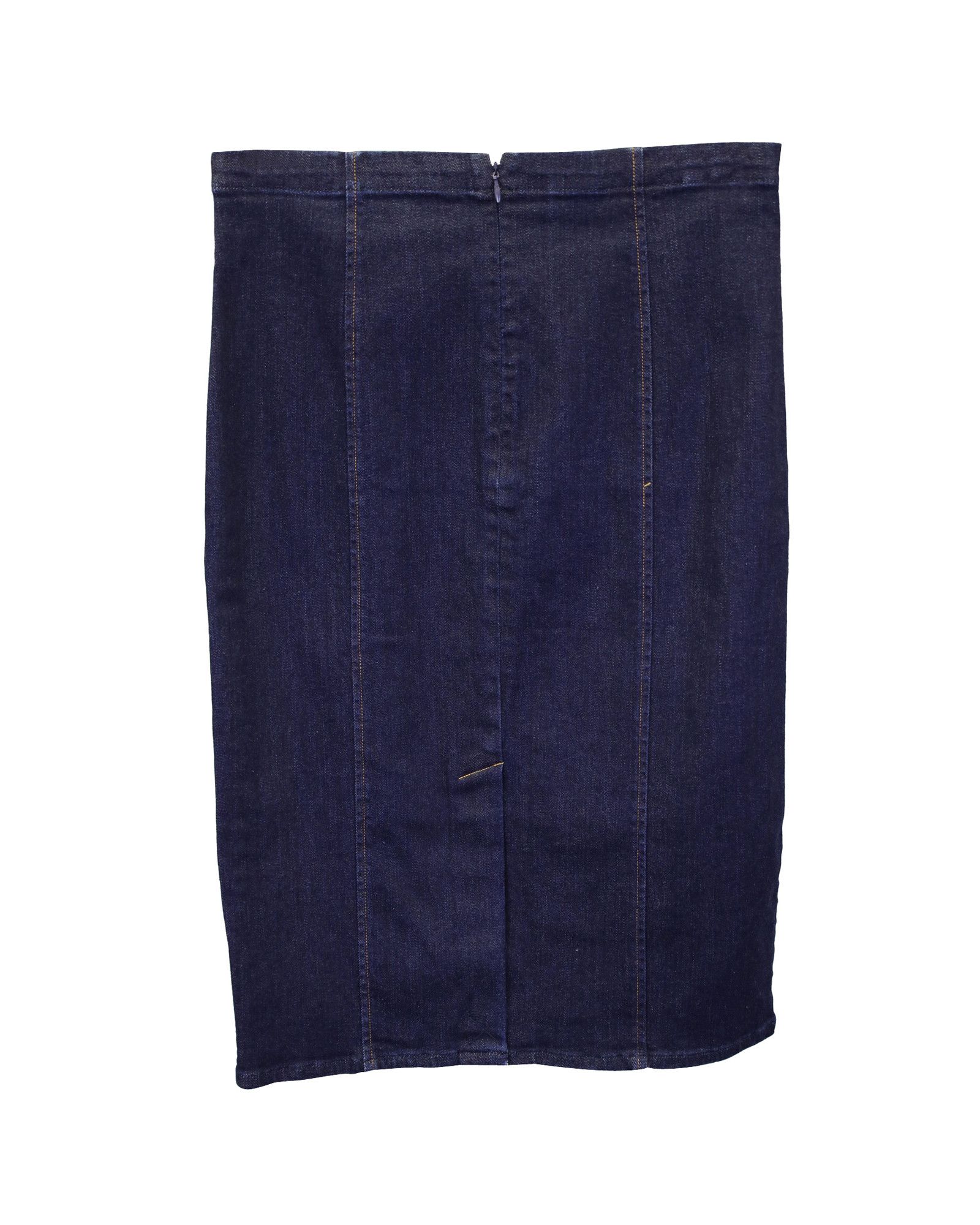 Polo Ralph Lauren Polo Ralph Lauren Denim Pencil Skirt in Blue Cotton Size 24" / US 00 / IT 34 - 2 Thumbnail