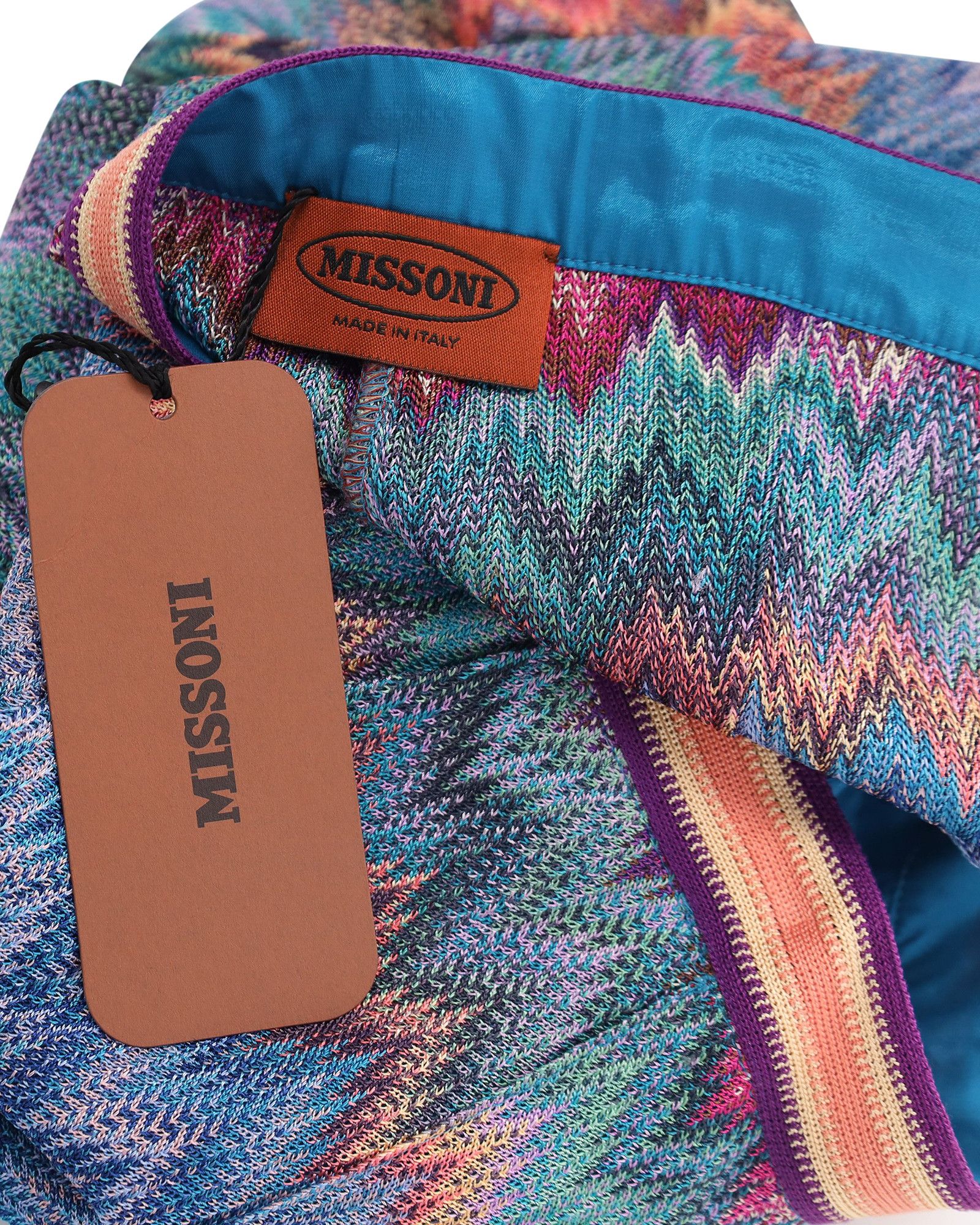 Missoni Missoni Zig Zag Culottes in Multicolor Rayon Size 28" / US 6 / IT 42 - 3 Thumbnail