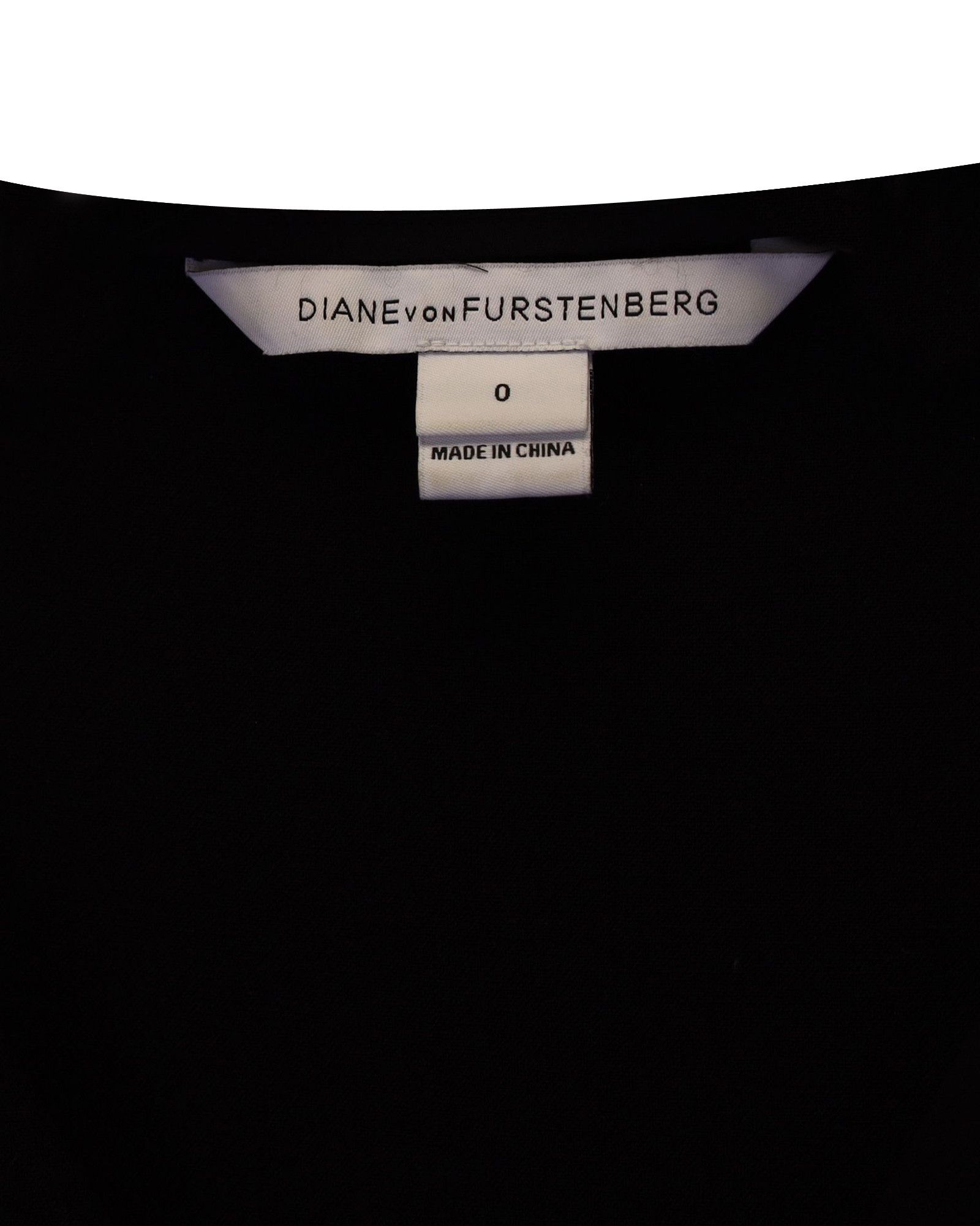 Diane von Furstenberg Diane Von Furstenberg Megan Dress in Black Polyester Size XS / US 0-2 / IT 36-38 - 3 Thumbnail