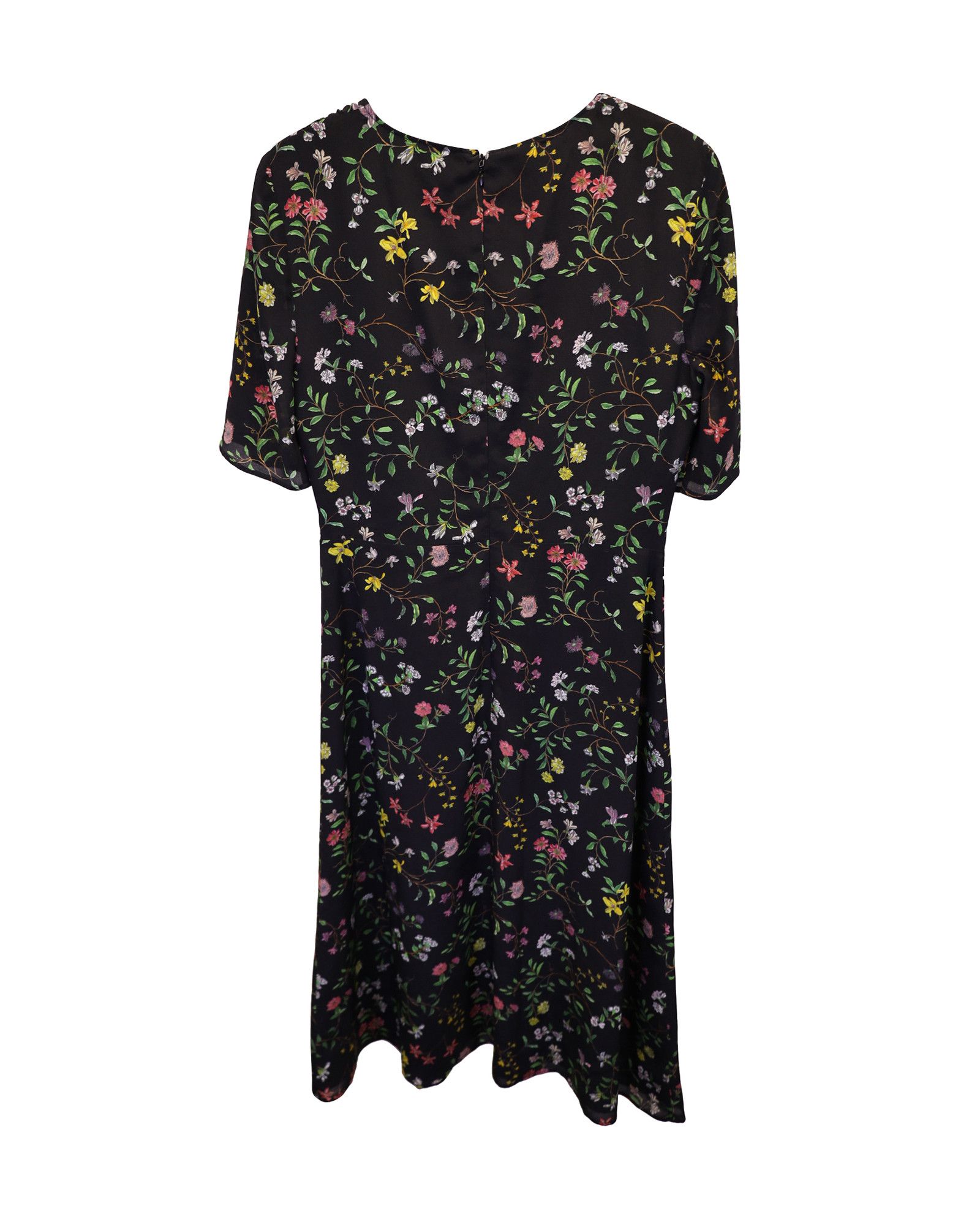 Altuzarra Altuzarra Sylvia Floral Print Dress in Black Silk Size XS / US 0-2 / IT 36-38 - 2 Thumbnail