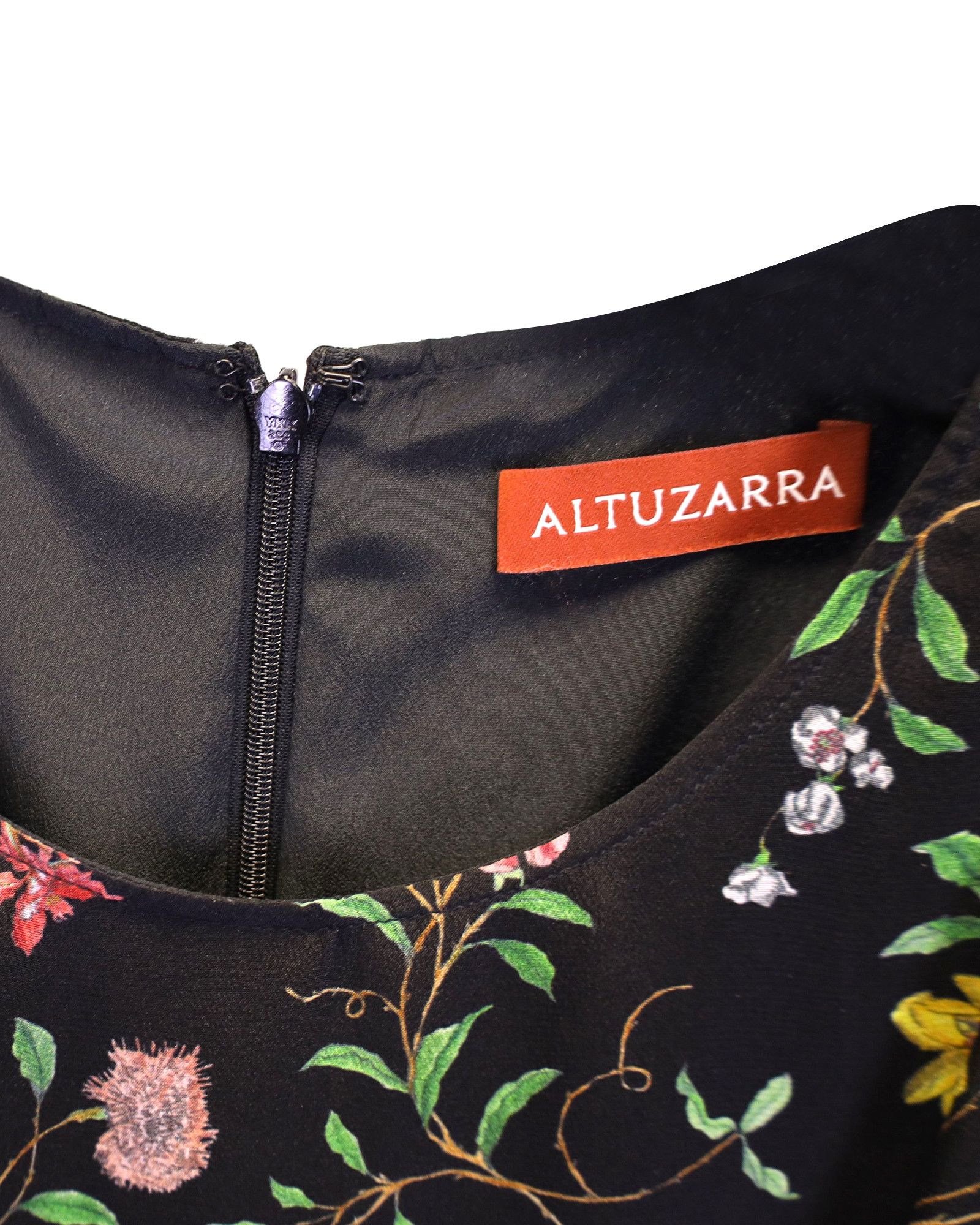 Altuzarra Altuzarra Sylvia Floral Print Dress in Black Silk Size XS / US 0-2 / IT 36-38 - 3 Thumbnail
