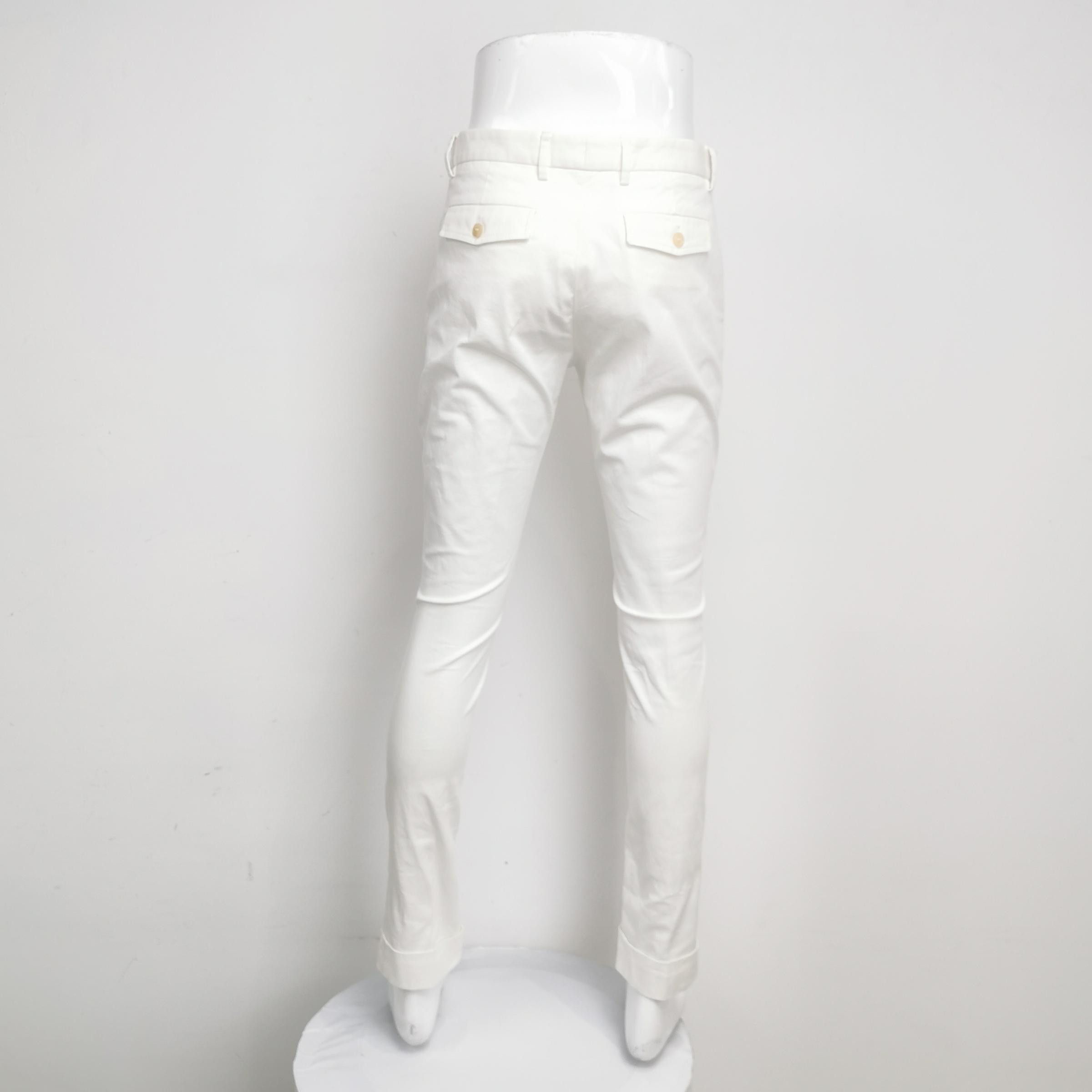 Gucci Gucci White Cotton Stretch Trousers 46 Size US 30 / EU 46 - 2 Thumbnail