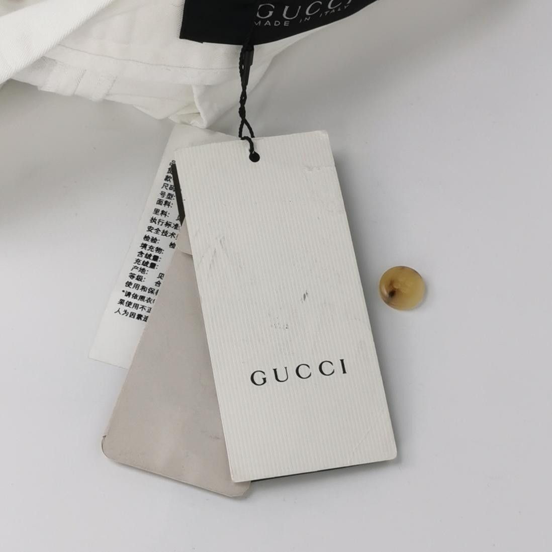 Gucci Gucci White Cotton Stretch Trousers 46 Size US 30 / EU 46 - 4 Thumbnail
