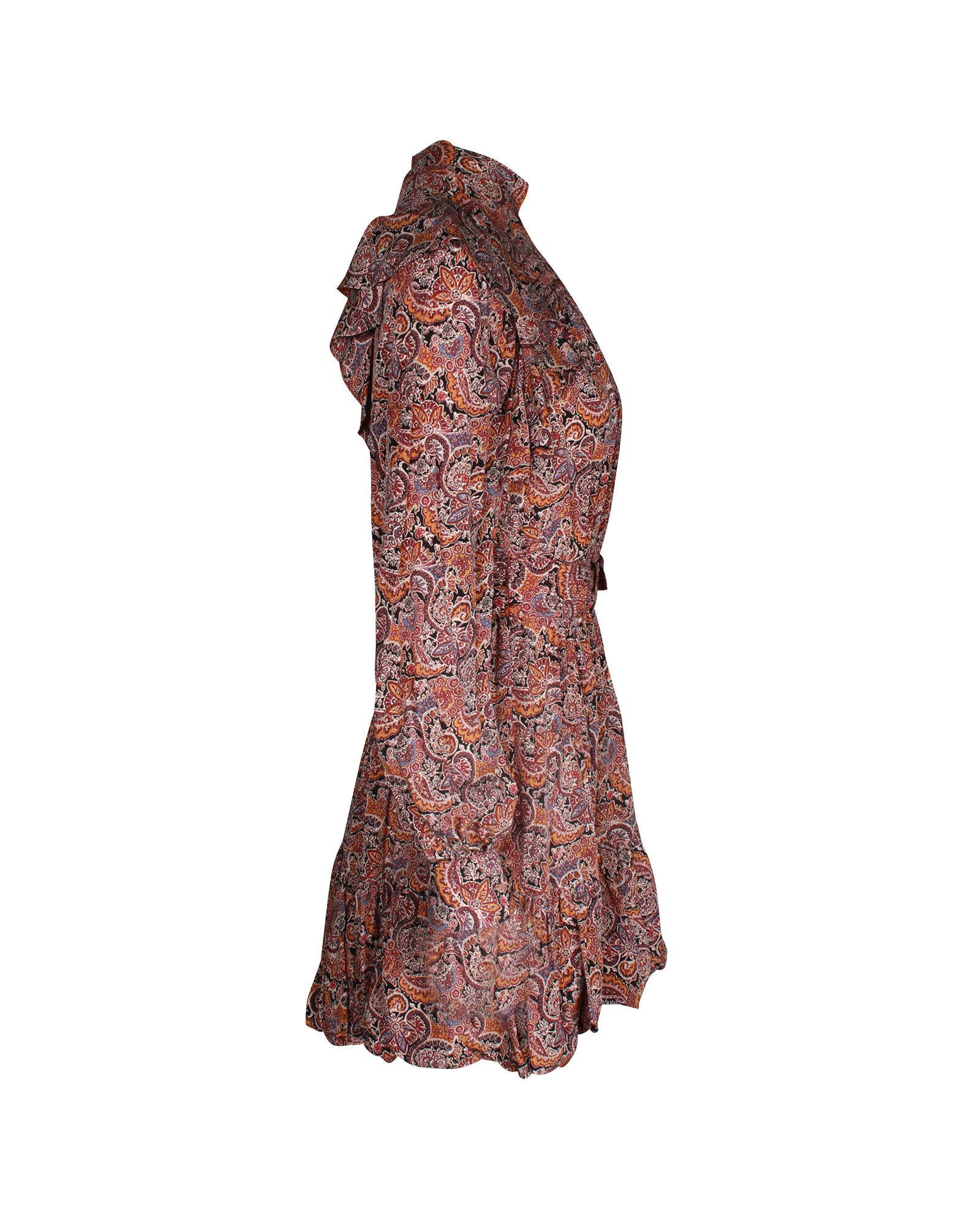 Ulla Johnson Ulla Johnson Luna Belted Ruffled Floral-Print Mini Dress In Size XS / US 0-2 / IT 36-38 - 3 Thumbnail