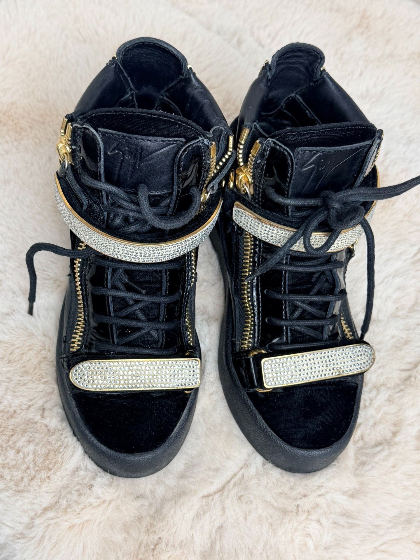 Giuseppe Zanotti Giuseppe Zanotti Black Hitop Sneakers us_5 Women Size US 5 / IT 35 - 2 Thumbnail