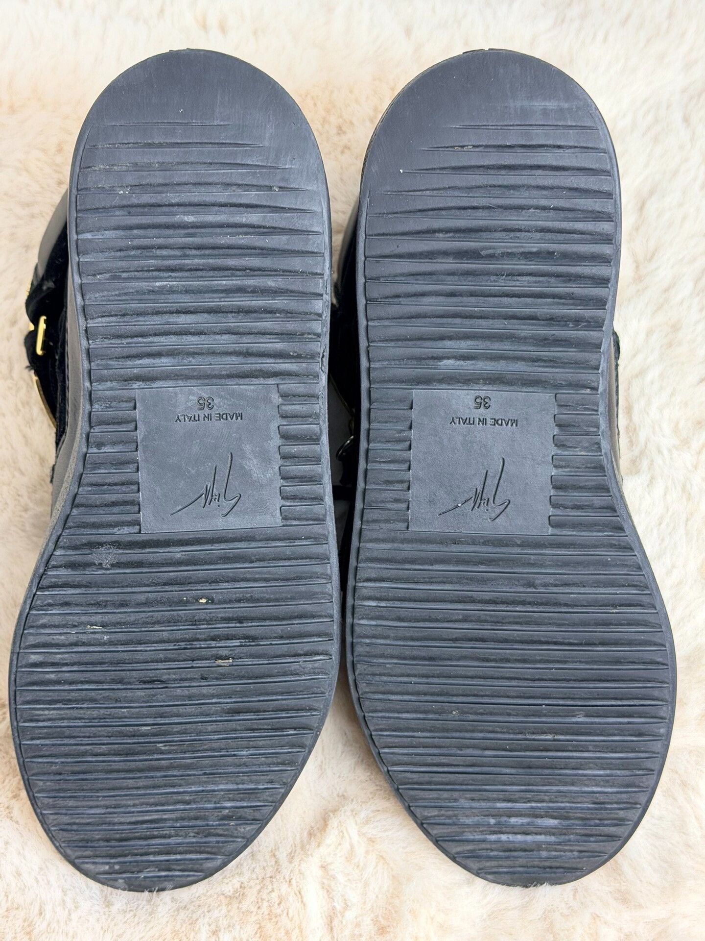 Giuseppe Zanotti Giuseppe Zanotti Black Hitop Sneakers us_5 Women Size US 5 / IT 35 - 5 Thumbnail