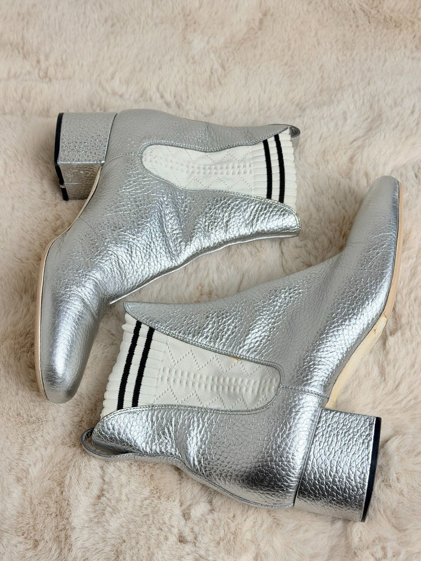 Fendi Fendi Silver Boots us_8 Women Size US 8 / IT 38 - 3 Thumbnail