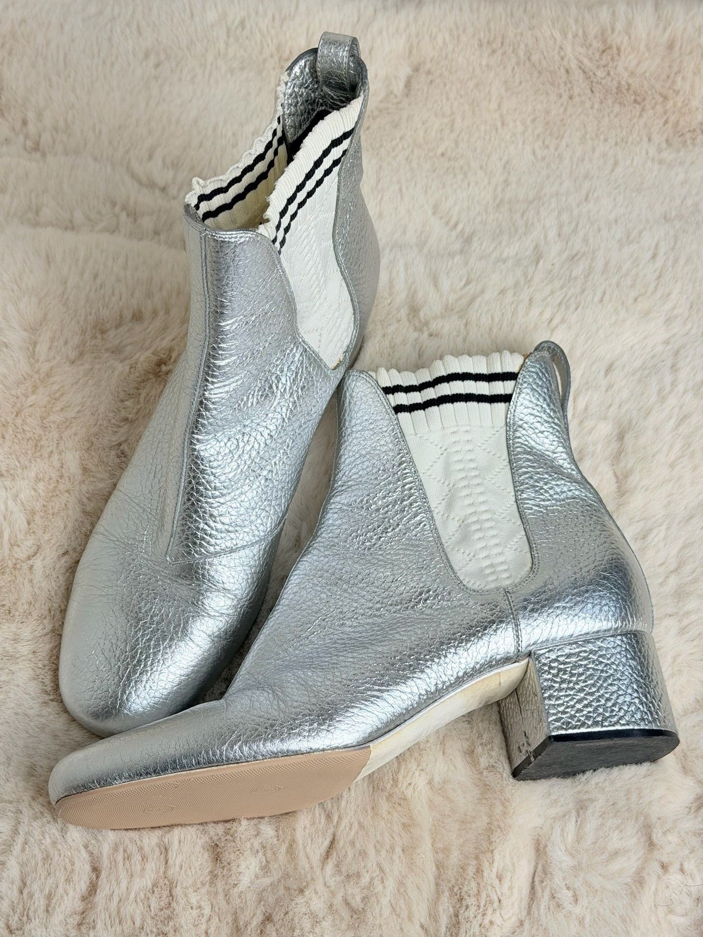 Fendi Fendi Silver Boots us_8 Women Size US 8 / IT 38 - 2 Thumbnail