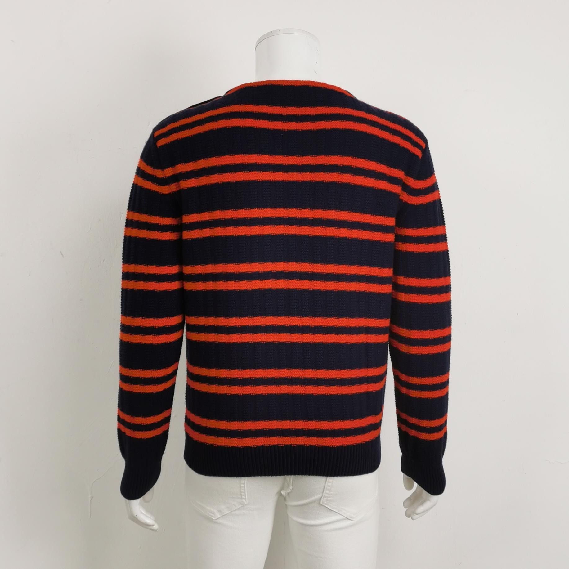 Gucci Gucci HA HA HA Striped Wool Sweater Size M Size US M / EU 48-50 / 2 - 2 Thumbnail