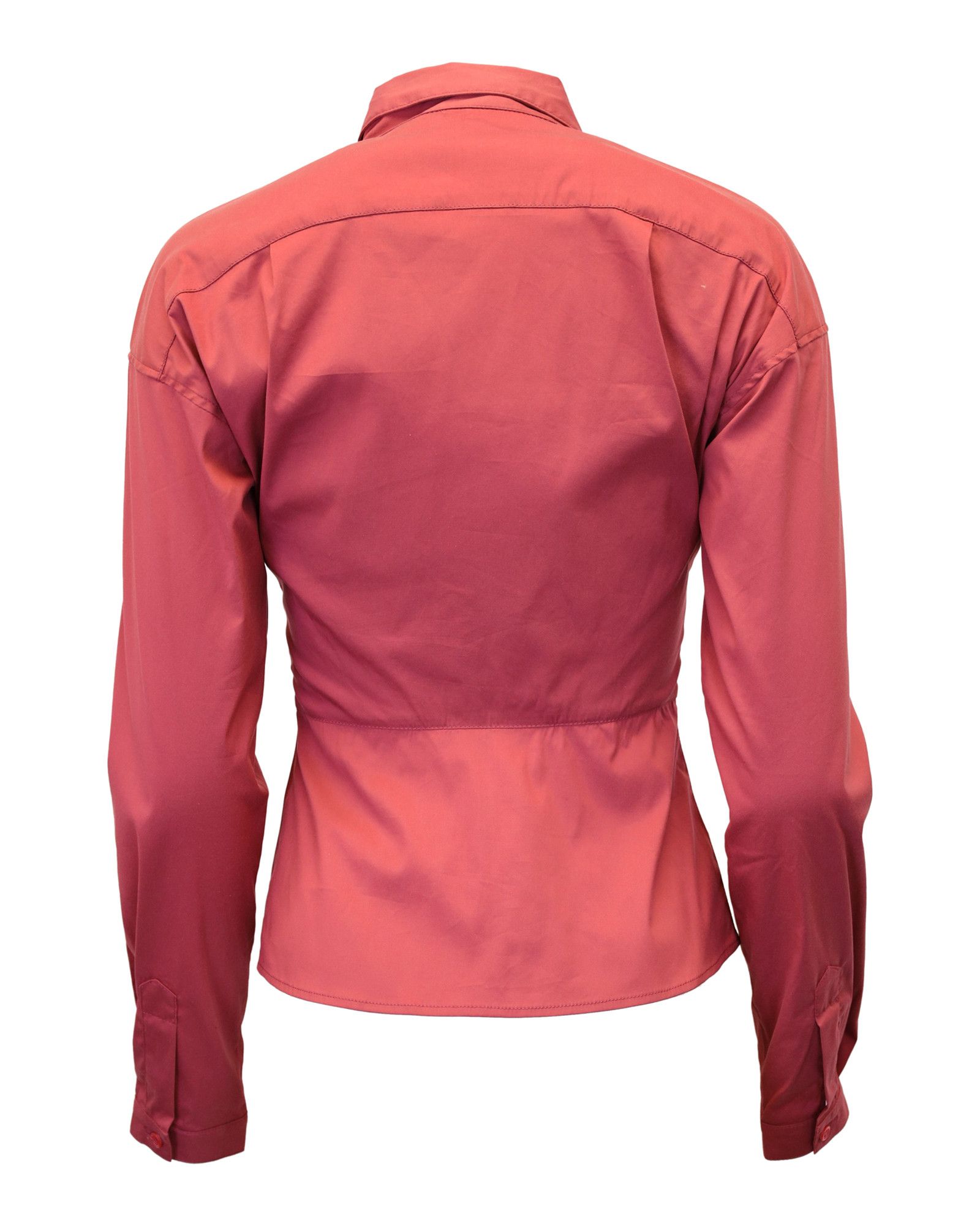 Prada Prada Button Down Shirt in Red Cotton Size S / US 4 / IT 40 - 3 Thumbnail