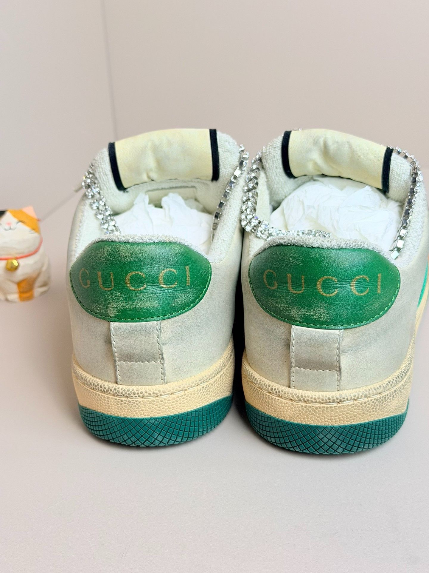 Gucci Gucci Limited Green Lowtop Sneakers us_5-5 Women Size US 5.5 / IT 35.5 - 4 Thumbnail