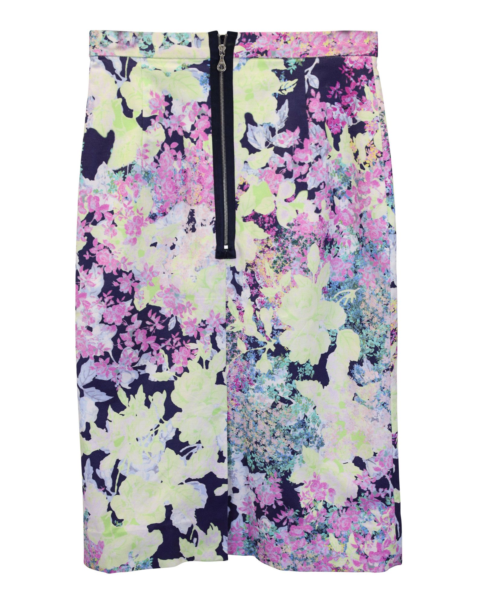 Erdem Erdem Floral Print Pencil Skirt in Multicolor Viscose Size 27" / US 4 / IT 40 - 2 Thumbnail