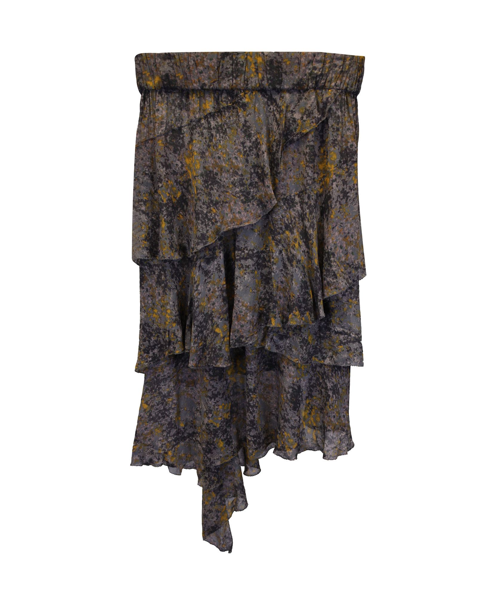 Isabel Marant Isabel Marant Étoile Jeezon Ruffled Skirt in Multicolor Visc Size 27" / US 4 / IT 40 - 2 Thumbnail