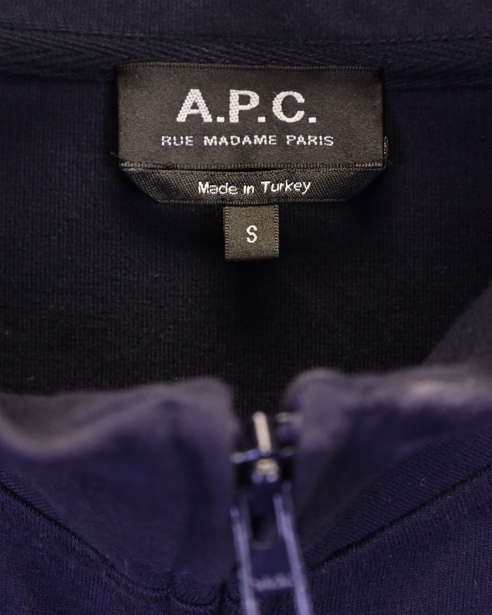 A.P.C. A.P.C. Track Jessy Jacket in Navy Blue Cotton Size US S / EU 44-46 / 1 - 3 Thumbnail