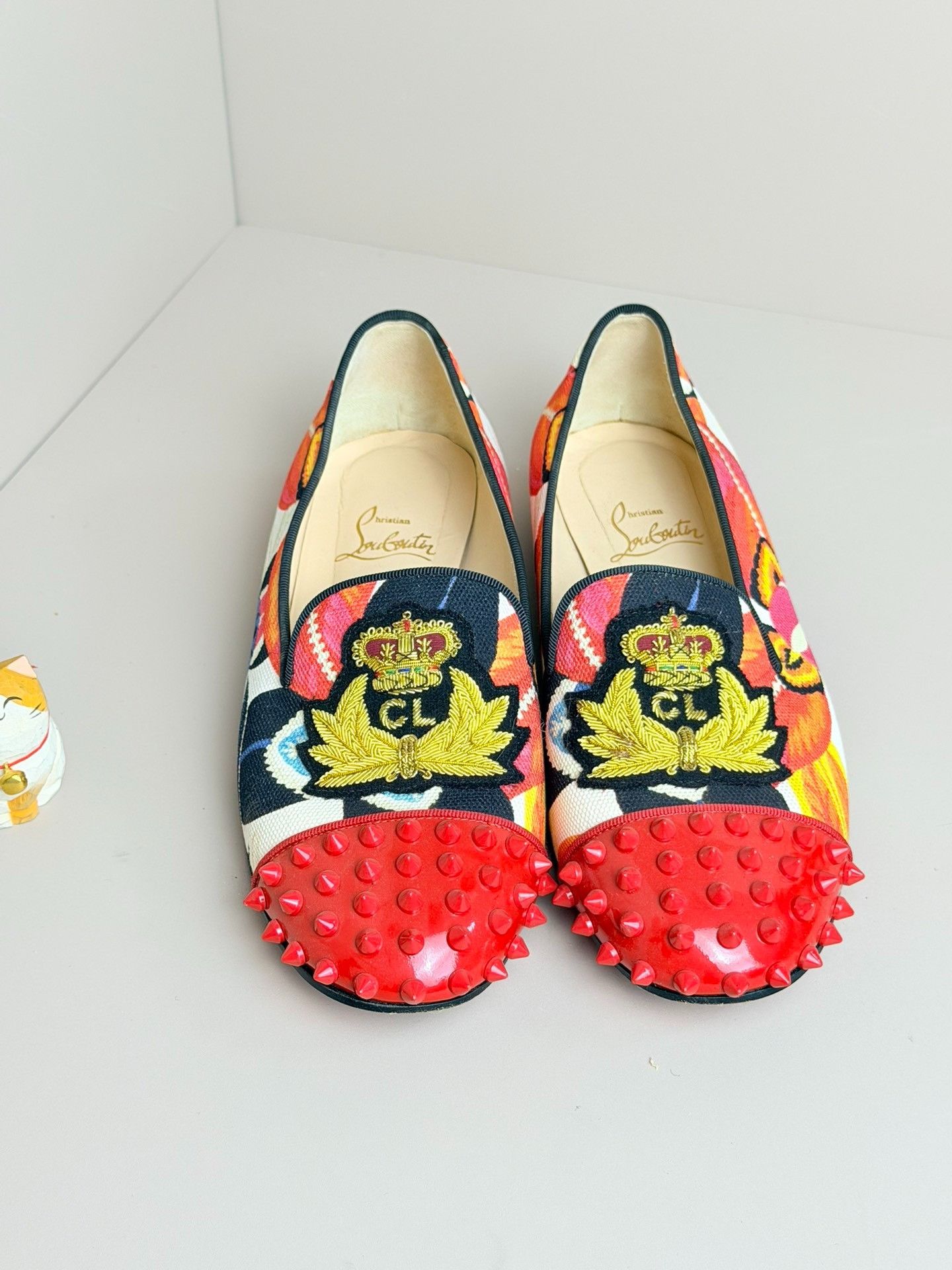 Christian Louboutin Christian Louboutin Red Lowtop Sneakers us_8 Women Size US 8 / IT 38 - 2 Thumbnail