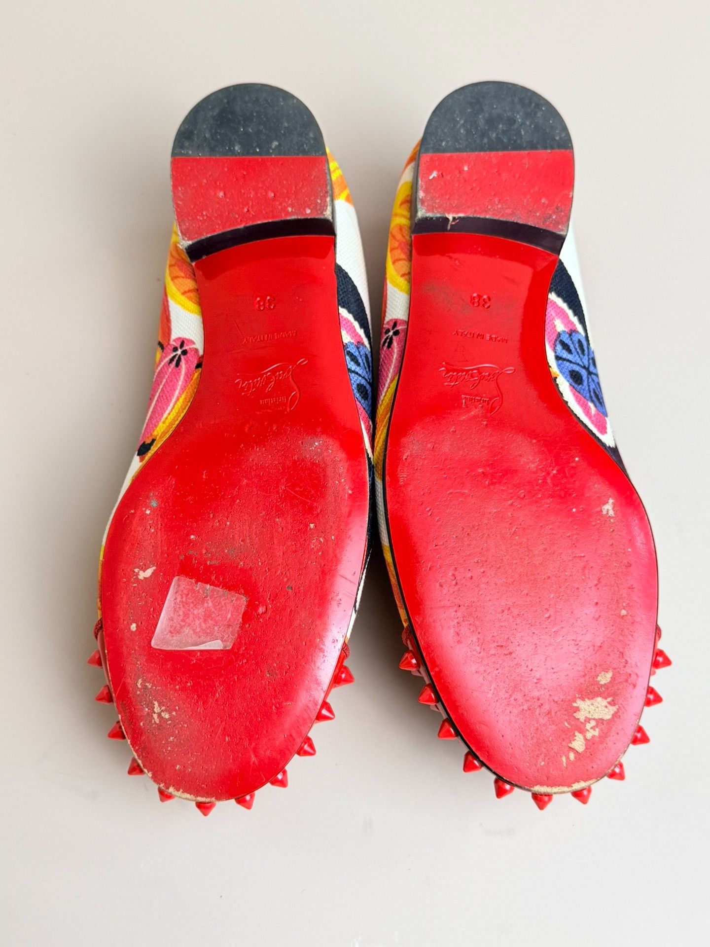 Christian Louboutin Christian Louboutin Red Lowtop Sneakers us_8 Women Size US 8 / IT 38 - 5 Thumbnail