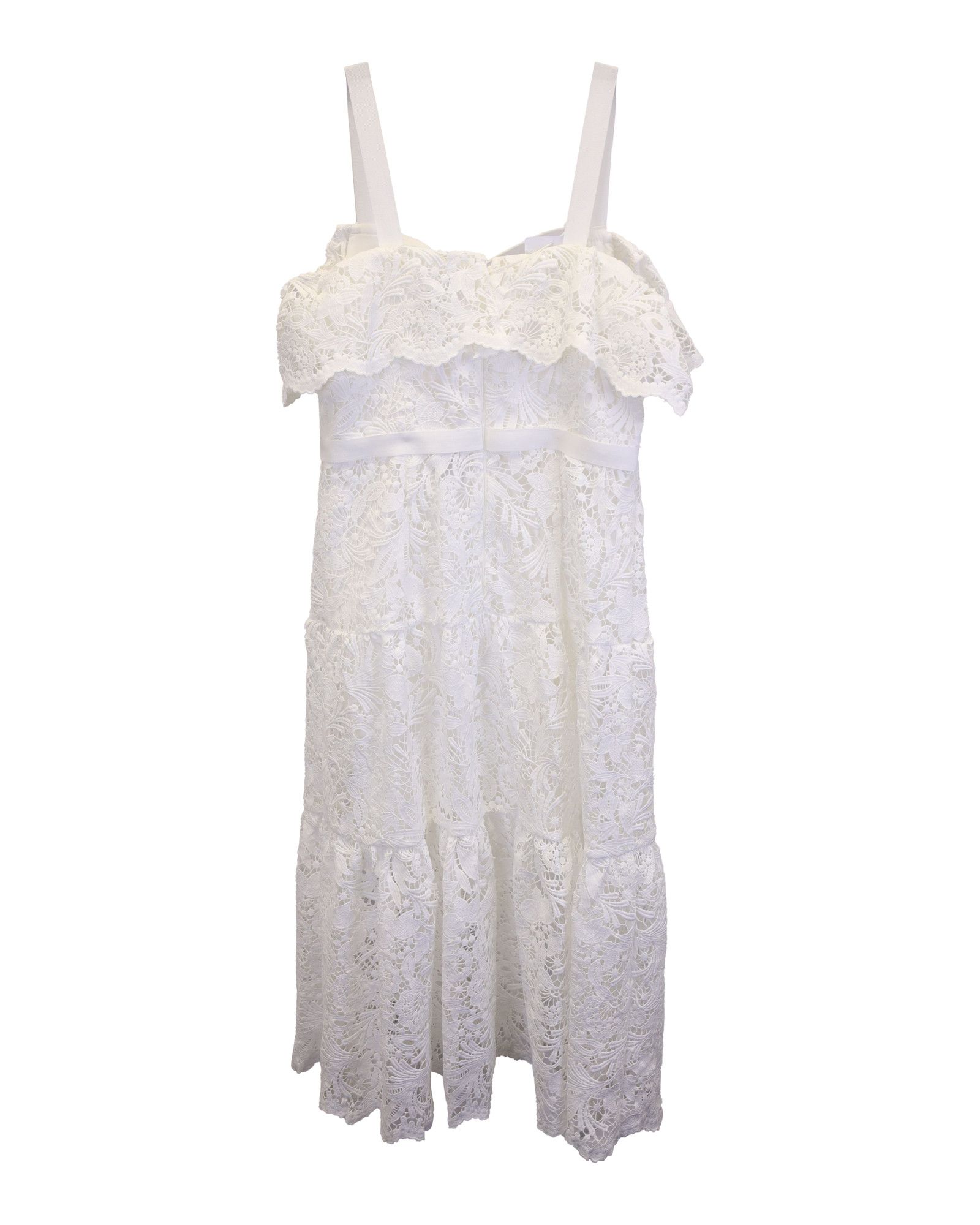 Marc Jacobs Marchesa Notte Off-The-Shoulder Embroidered Lace Cocktail Dr Size XS / US 0-2 / IT 36-38 - 2 Thumbnail