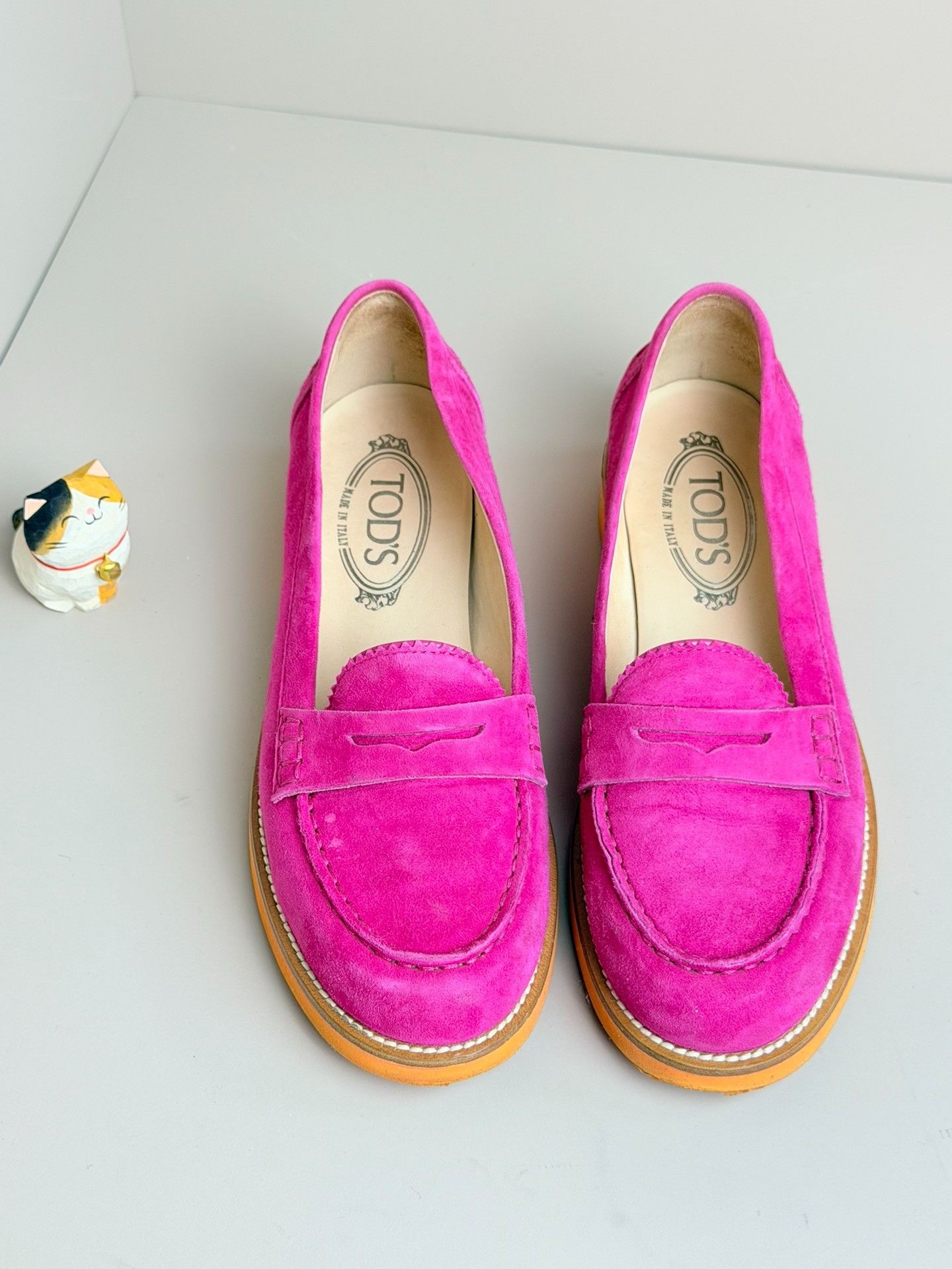 Tod's Tod's Suede Pink Lowtop Sneakers us_7-5 Women Size US 7.5 / IT 37.5 - 3 Thumbnail