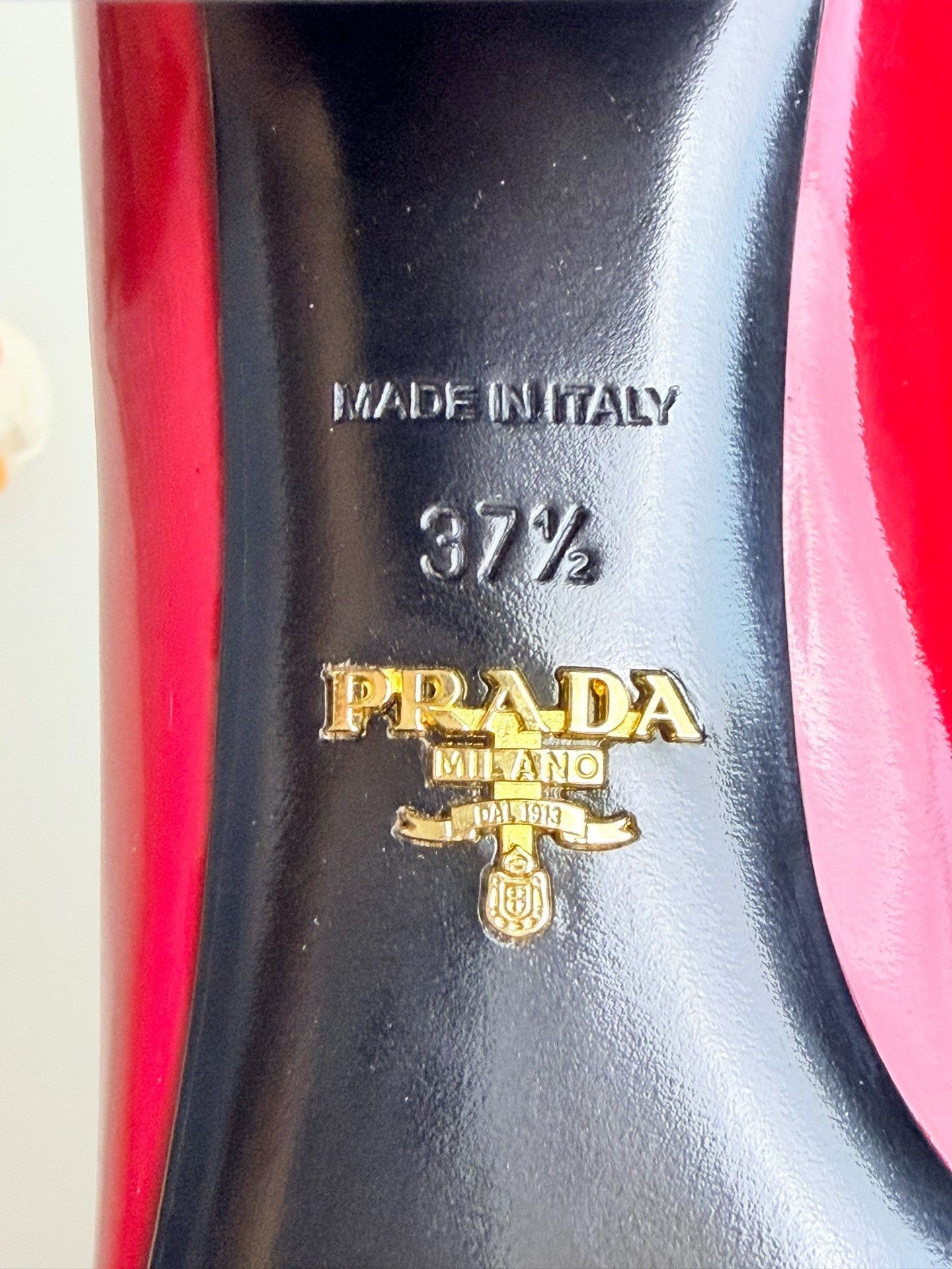 Prada Prada Patent Red Lowtop Sneakers us_7 Women Size US 7 / IT 37 - 6 Thumbnail