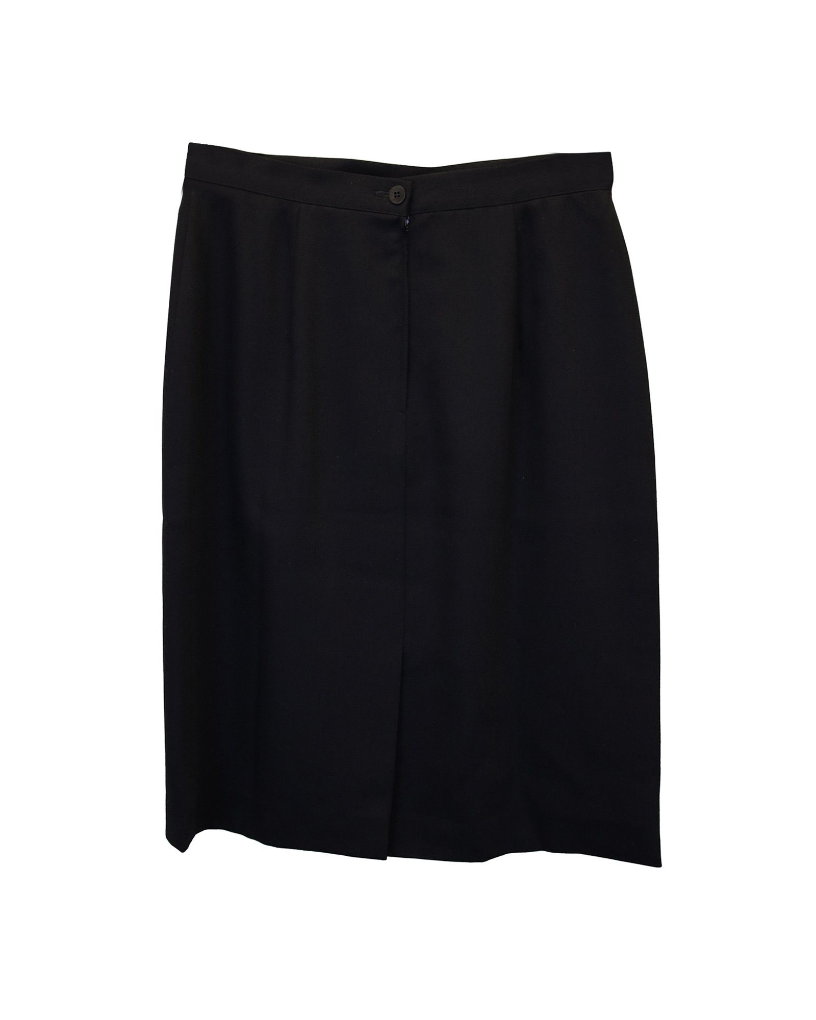 Giorgio Armani Giorgio Armani Le Collezioni Pencil Skirt in Black Wool Size 25" / US 0 / IT 36 - 2 Thumbnail