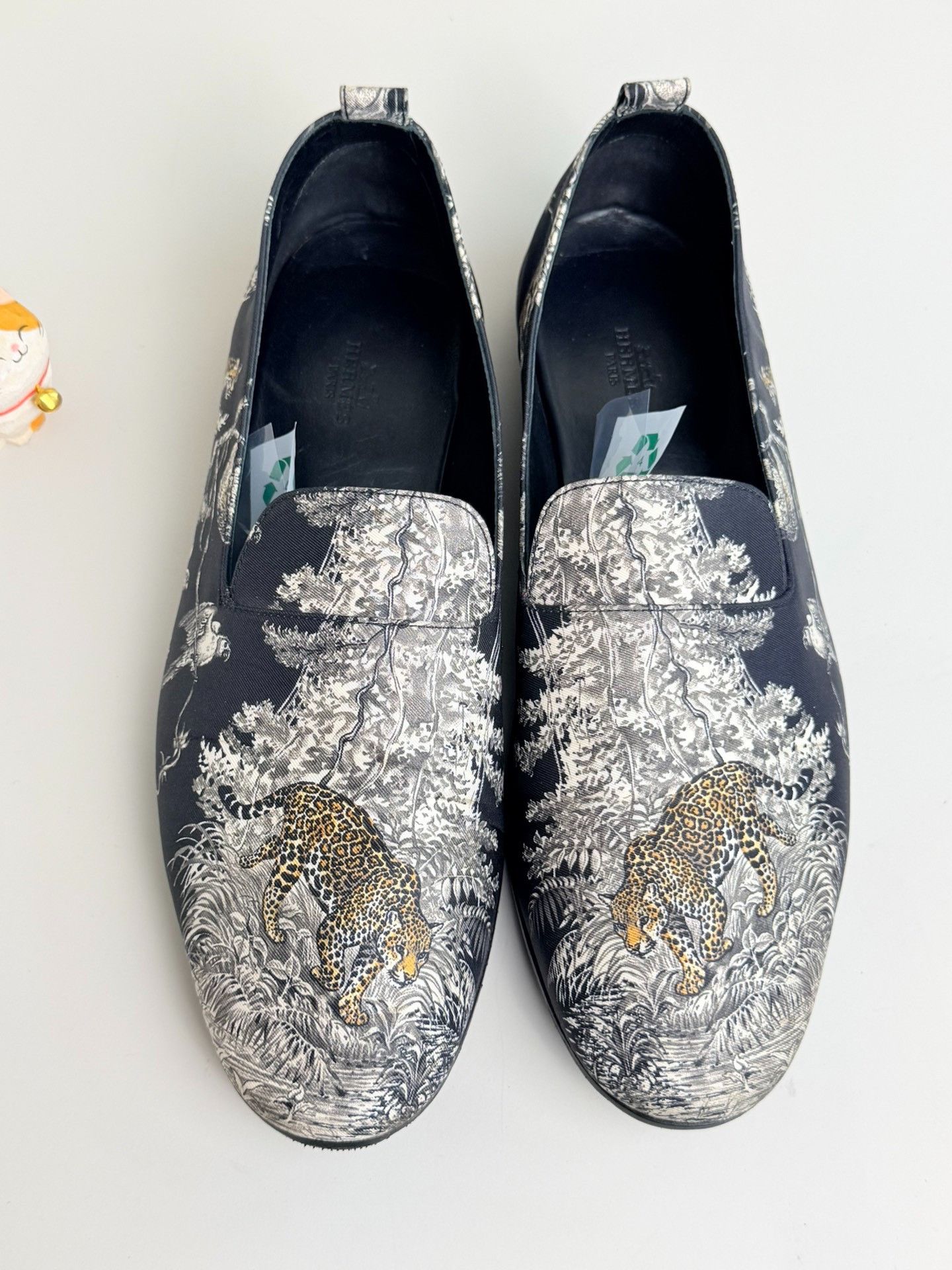 Hermes Hermes Embroidered Black Lowtop Sneakers 9.5 Men Size US 9.5 / EU 42-43 - 4 Thumbnail