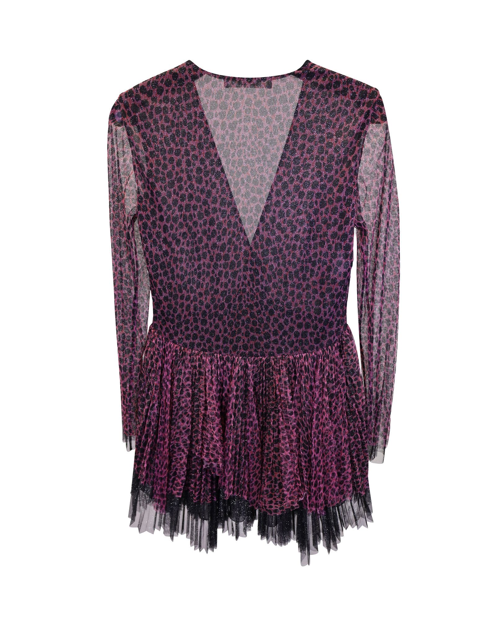 Philosophy di Lorenzo Serafini Philosophy Di Lorenzo Serafini Tulle Mini Dress in Pink Poly Size S / US 4 / IT 40 - 3 Thumbnail