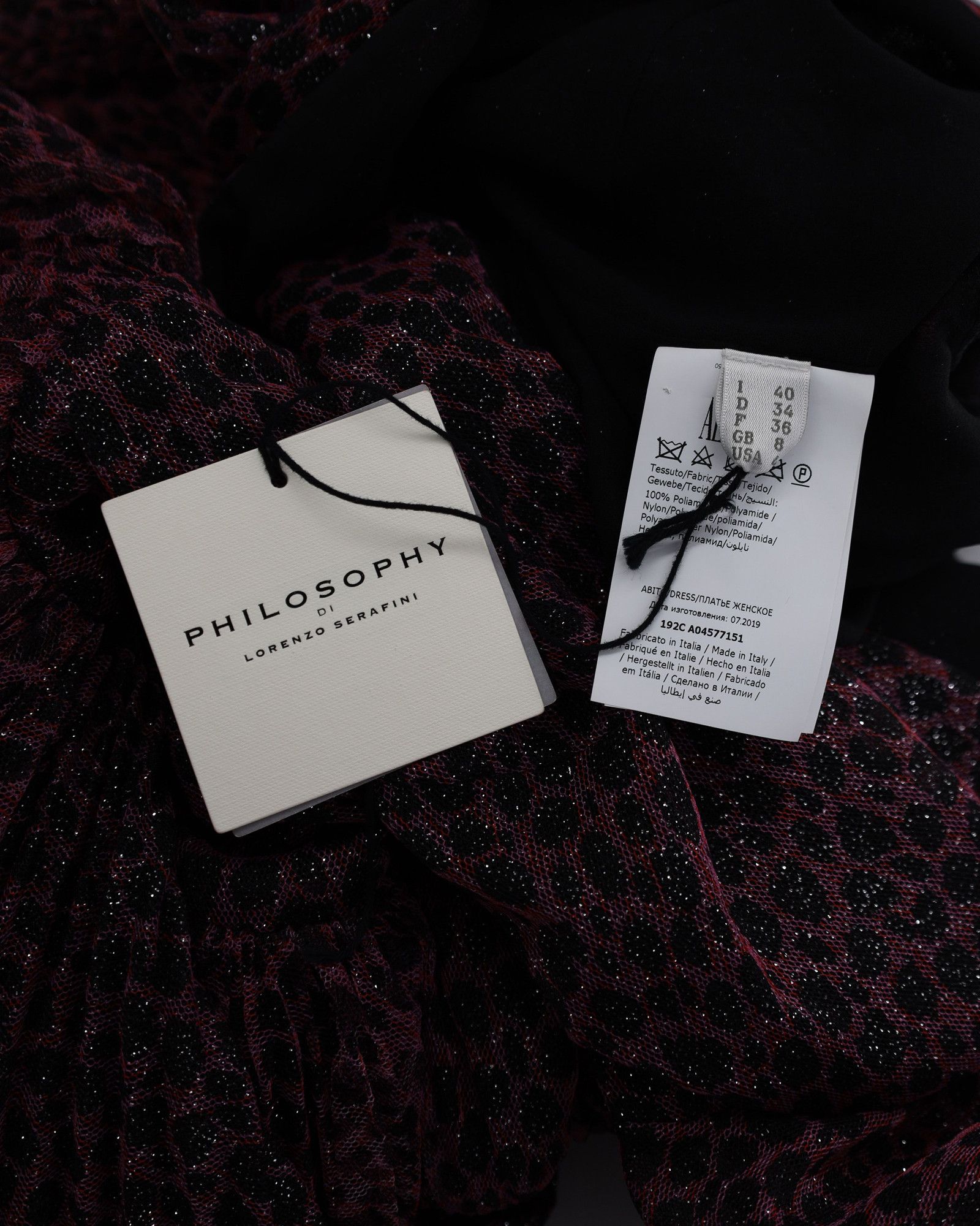 Philosophy di Lorenzo Serafini Philosophy Di Lorenzo Serafini Tulle Mini Dress in Pink Poly Size S / US 4 / IT 40 - 4 Thumbnail