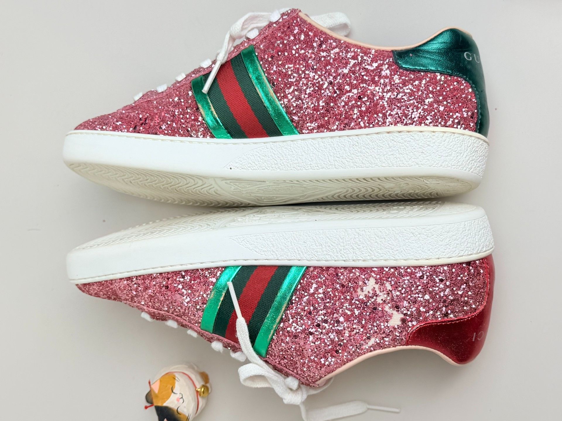 Gucci Gucci Red Lowtop Sneakers us_6 Women Size US 6 / IT 36 - 6 Thumbnail