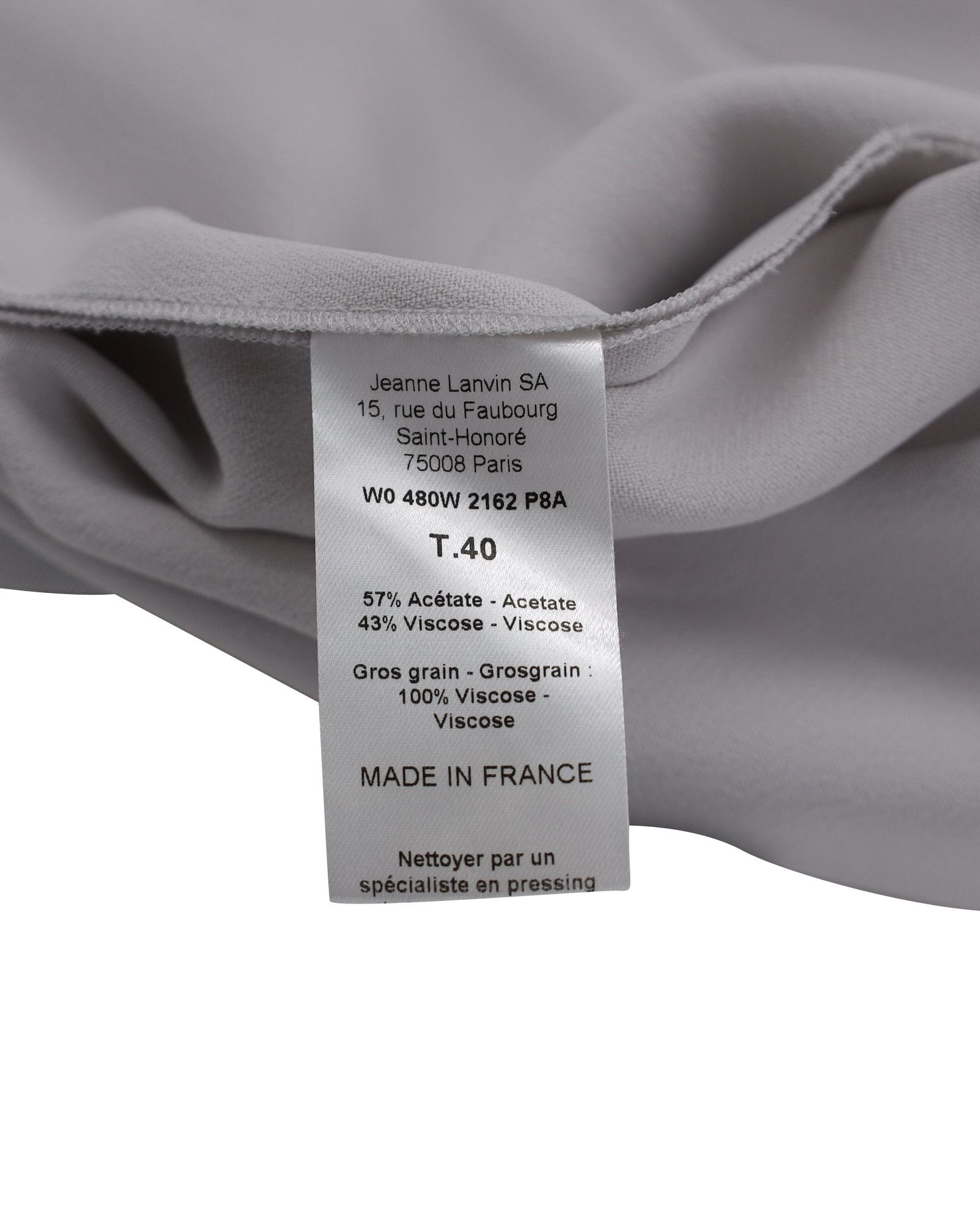 Lanvin Lanvin Bow Detail Maxi Skirt in Grey Acetate Size 24" / US 00 / IT 34 - 5 Thumbnail