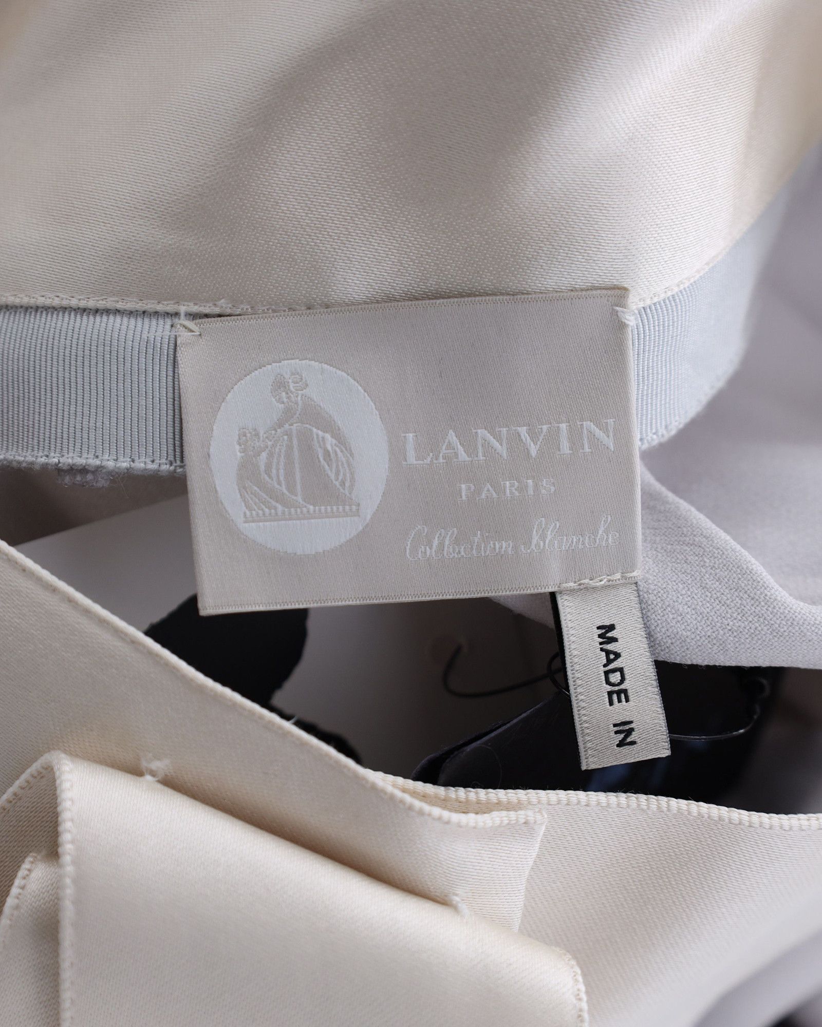 Lanvin Lanvin Bow Detail Maxi Skirt in Grey Acetate Size 24" / US 00 / IT 34 - 3 Thumbnail
