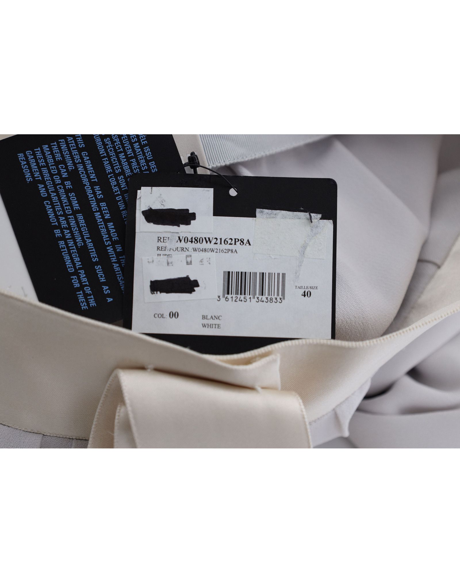 Lanvin Lanvin Bow Detail Maxi Skirt in Grey Acetate Size 24" / US 00 / IT 34 - 4 Thumbnail
