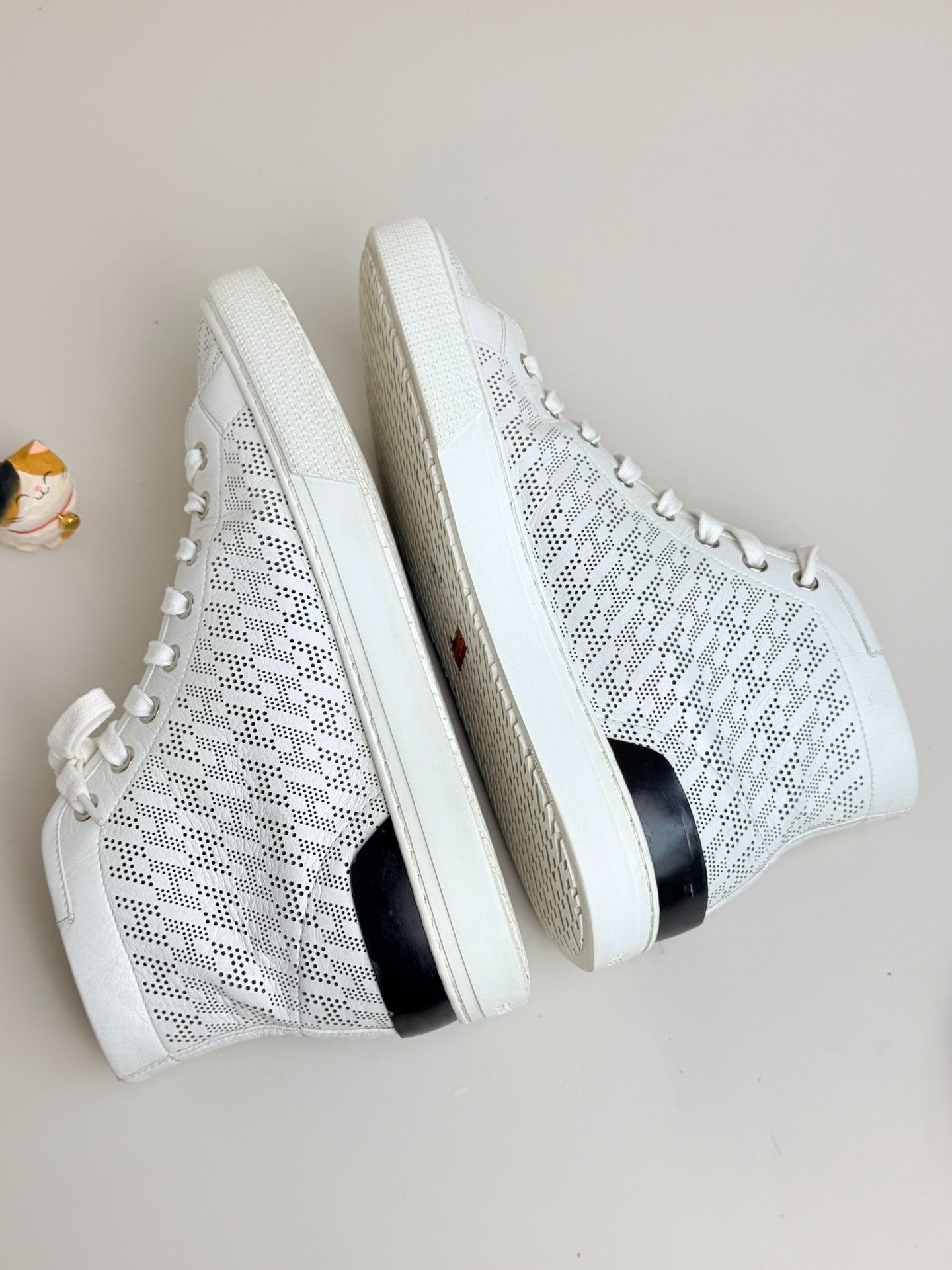 Hermes Hermes Leather White Hitop Sneakers 7 Men Size US 7 / EU 40 - 5 Thumbnail