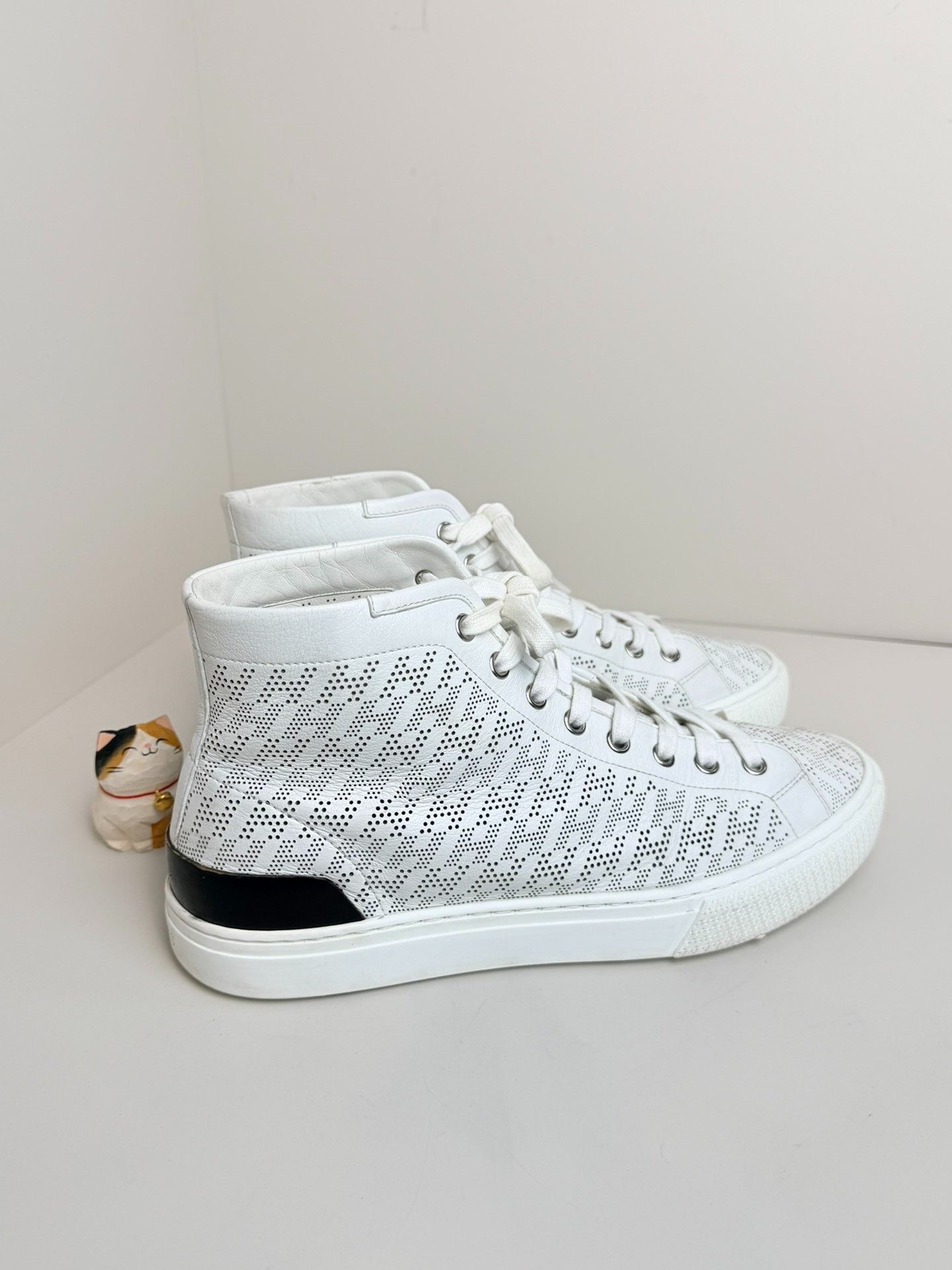 Hermes Hermes Leather White Hitop Sneakers 7 Men Size US 7 / EU 40 - 2 Thumbnail