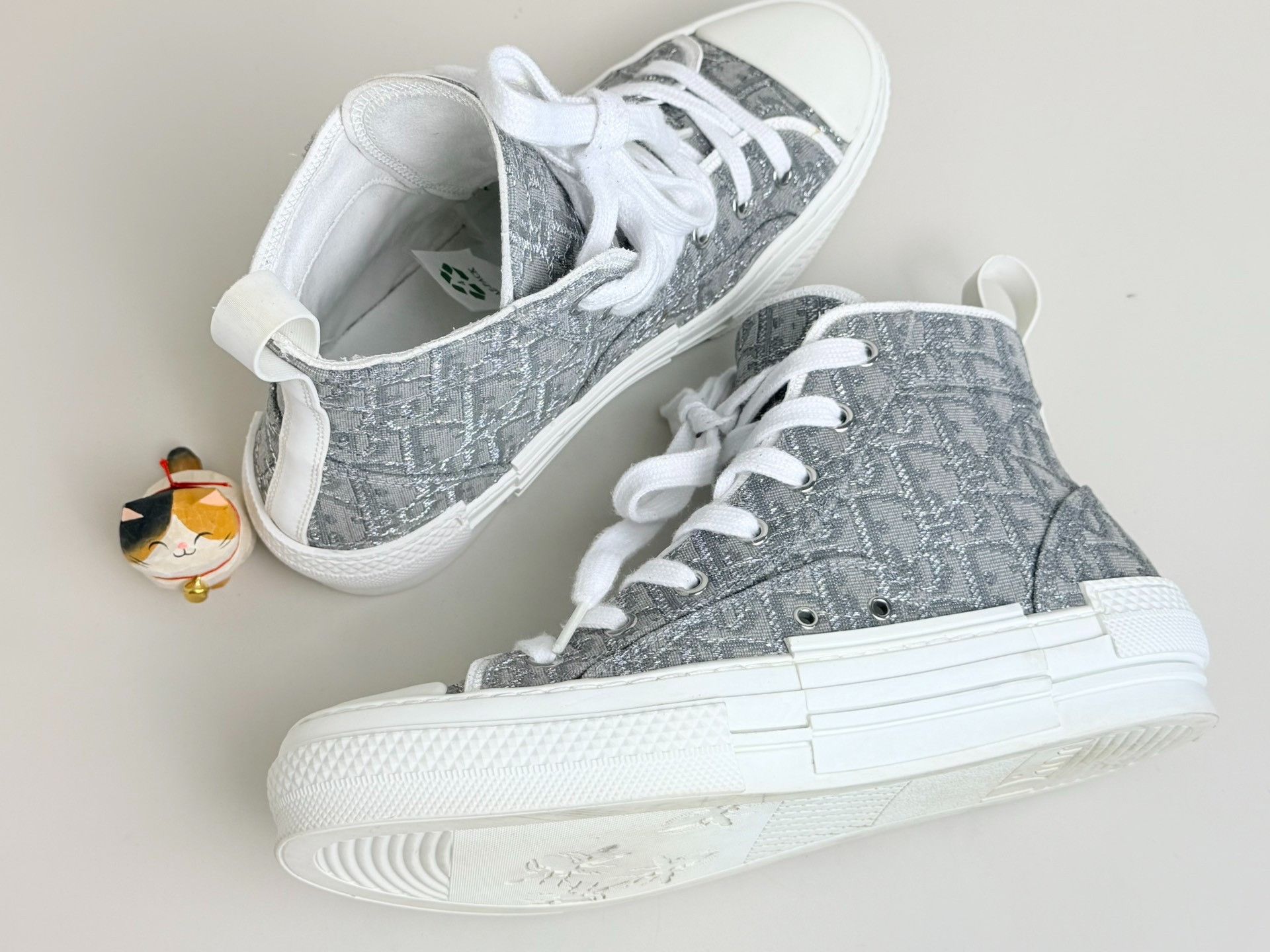 Dior Dior Gray Hitop Sneakers us_9 Women Size US 9 / IT 39 - 5 Thumbnail