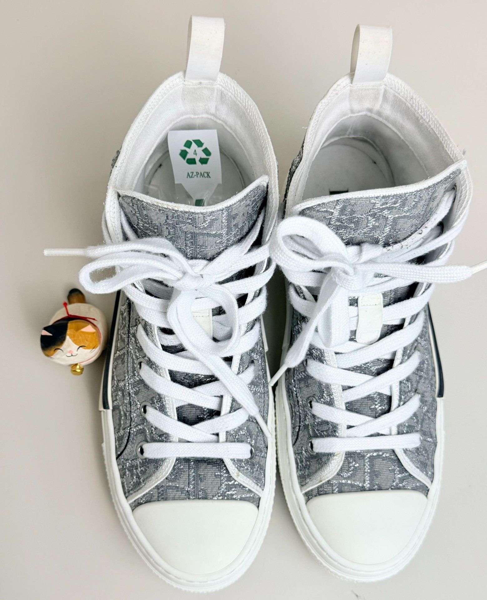 Dior Dior Gray Hitop Sneakers us_9 Women Size US 9 / IT 39 - 4 Thumbnail