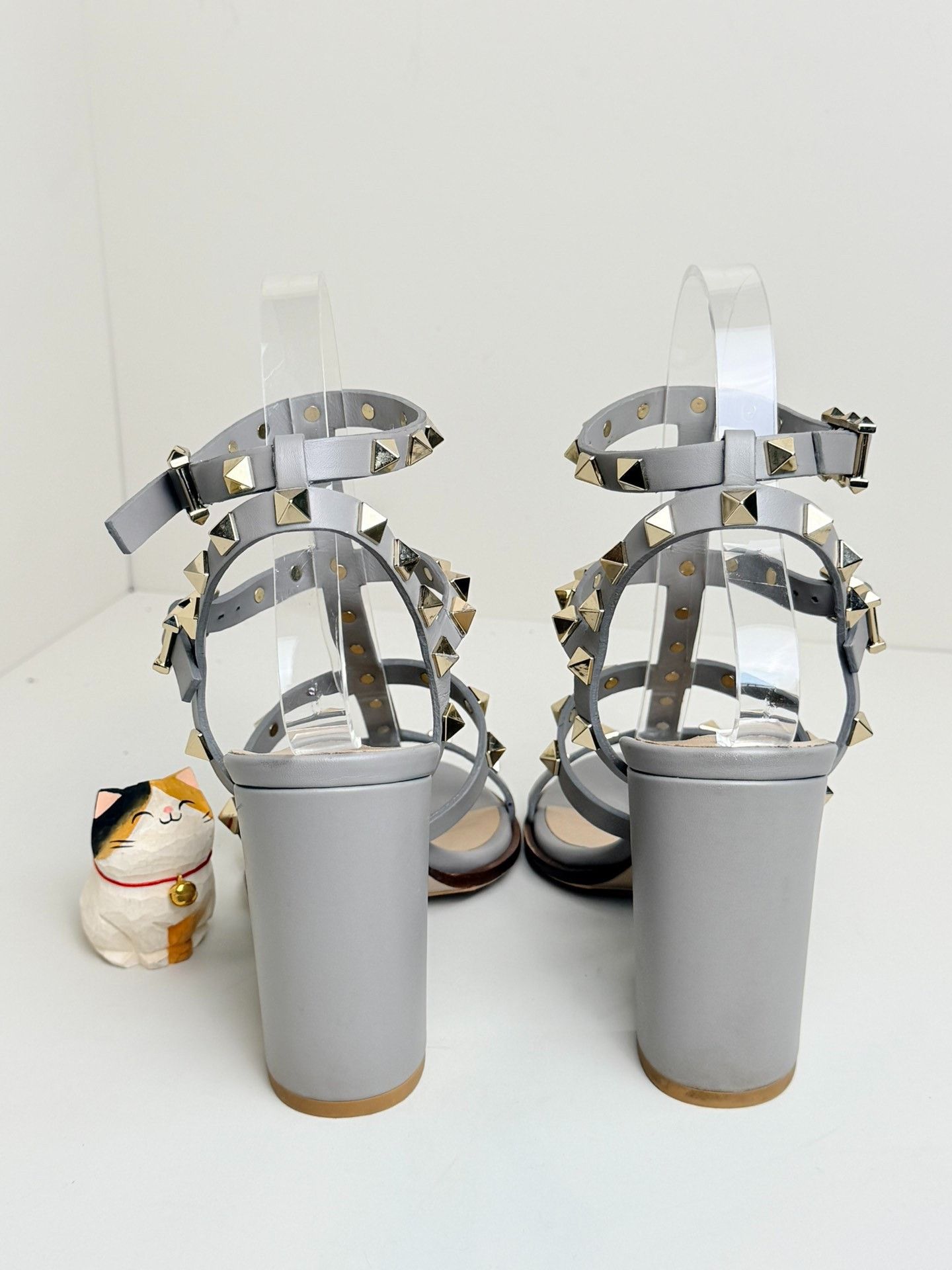 Valentino Valentino Gray Sandals us_6 Women Size US 6 / IT 36 - 4 Thumbnail