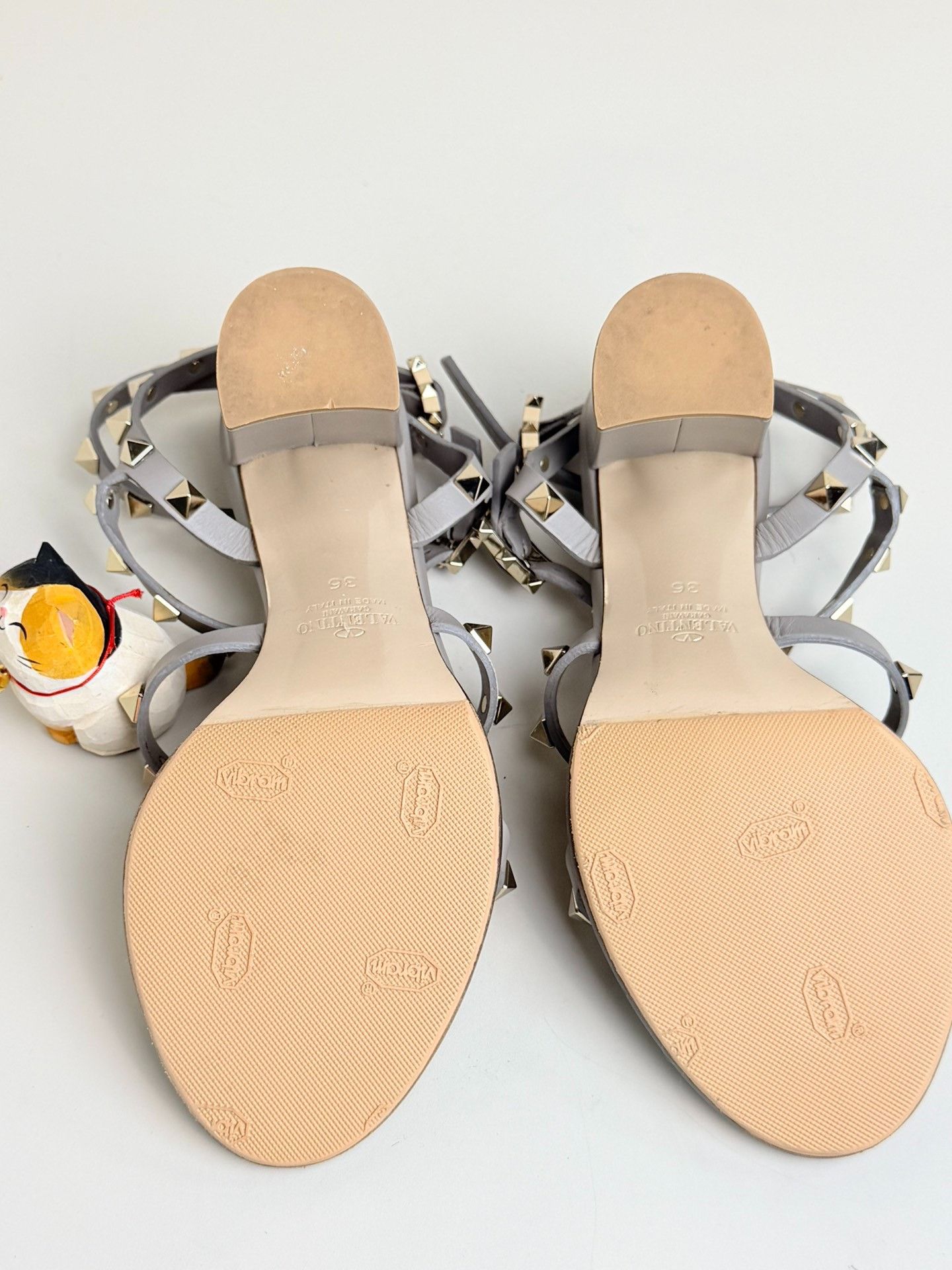 Valentino Valentino Gray Sandals us_6 Women Size US 6 / IT 36 - 5 Thumbnail