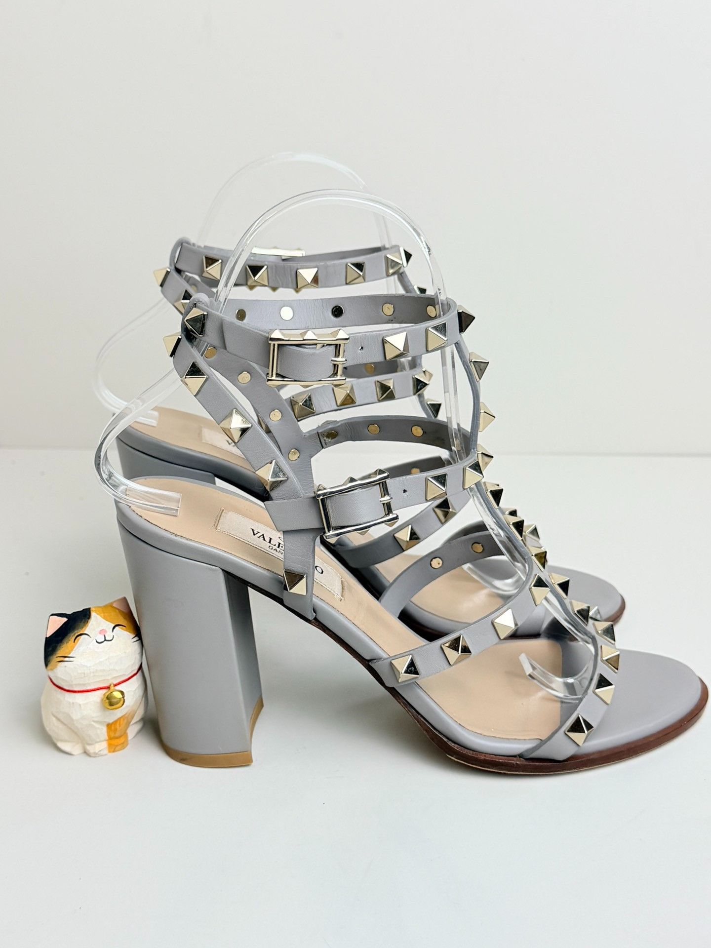 Valentino Valentino Gray Sandals us_6 Women Size US 6 / IT 36 - 2 Thumbnail