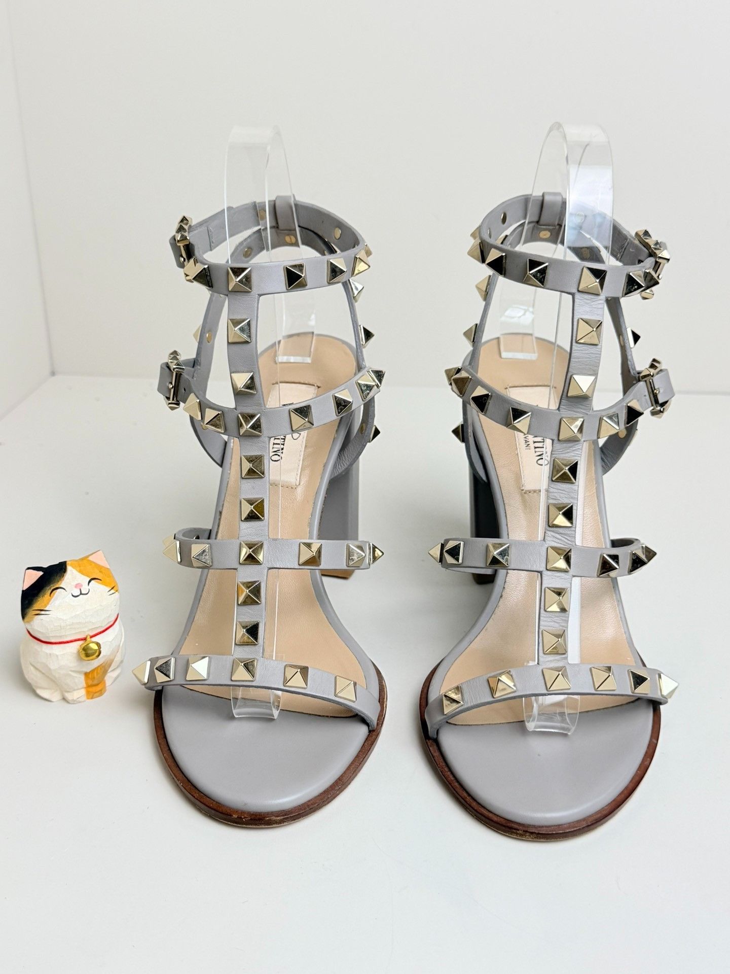 Valentino Valentino Gray Sandals us_6 Women Size US 6 / IT 36 - 3 Thumbnail