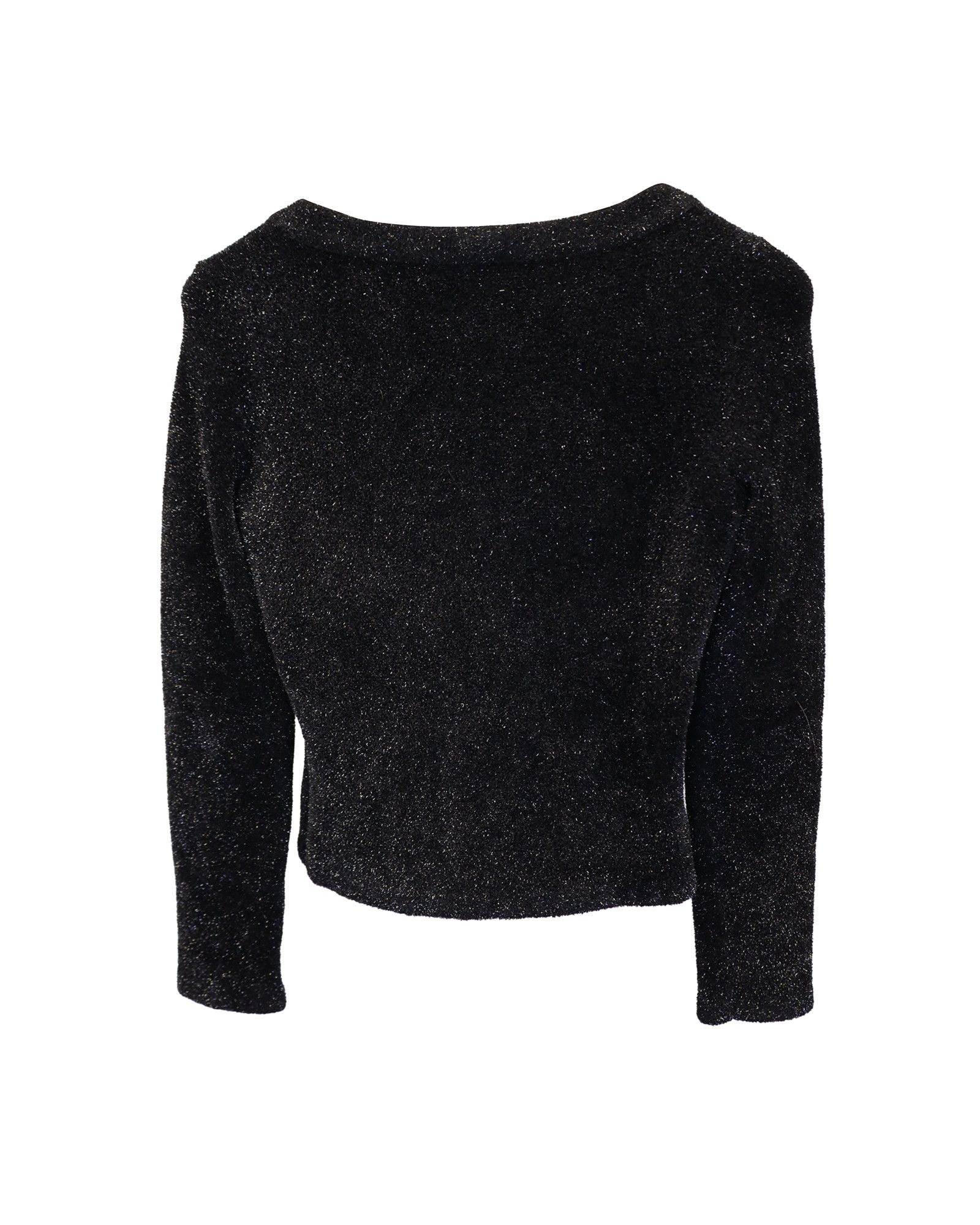 Alaia Alaia Shimmering Sweater in Black Polyamide Size XXS / US 00 / IT 34 - 2 Thumbnail
