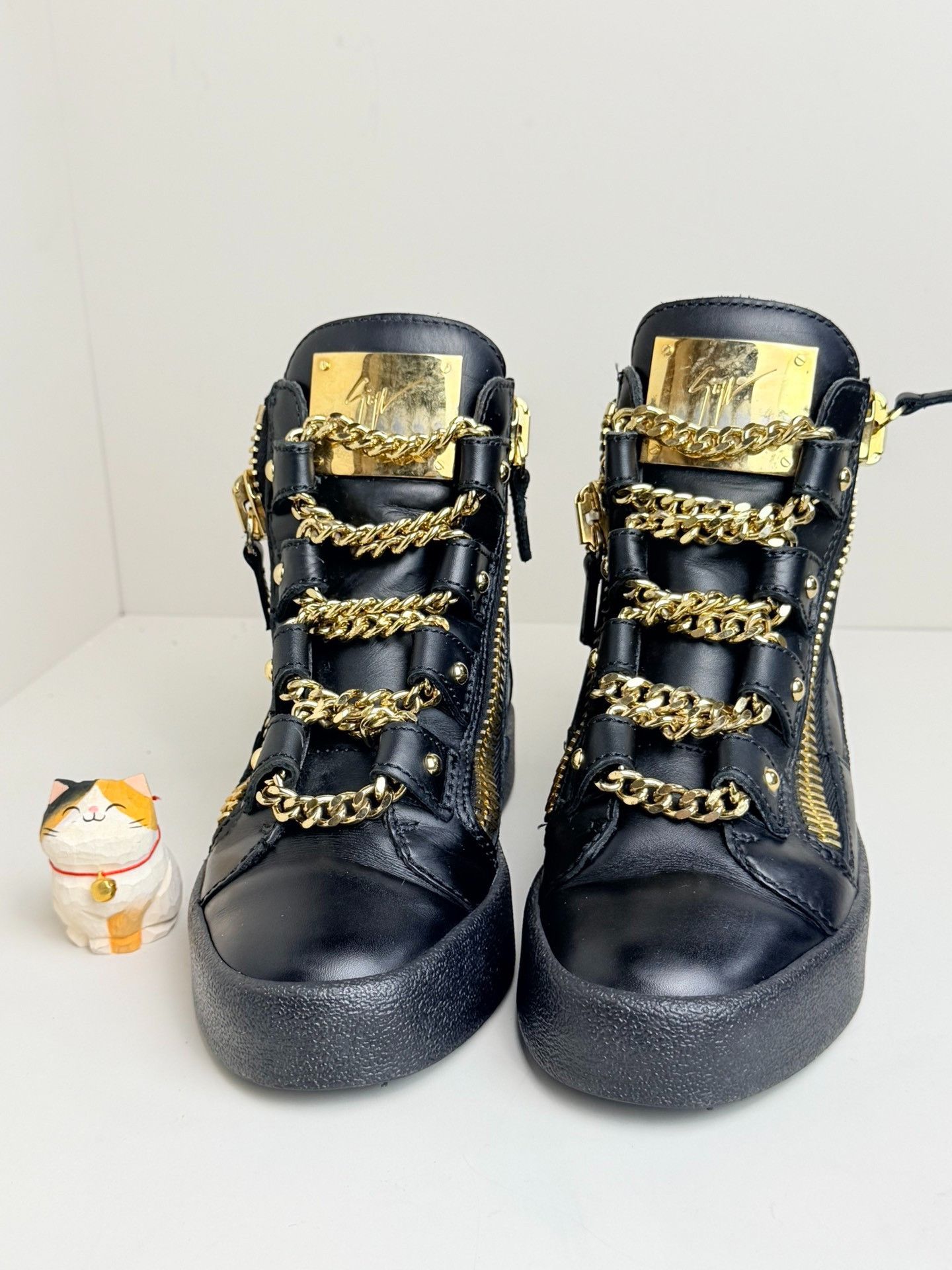 Giuseppe Zanotti Giuseppe Zanotti Black Hitop Sneakers us_5 Women Size US 5 / IT 35 - 3 Thumbnail
