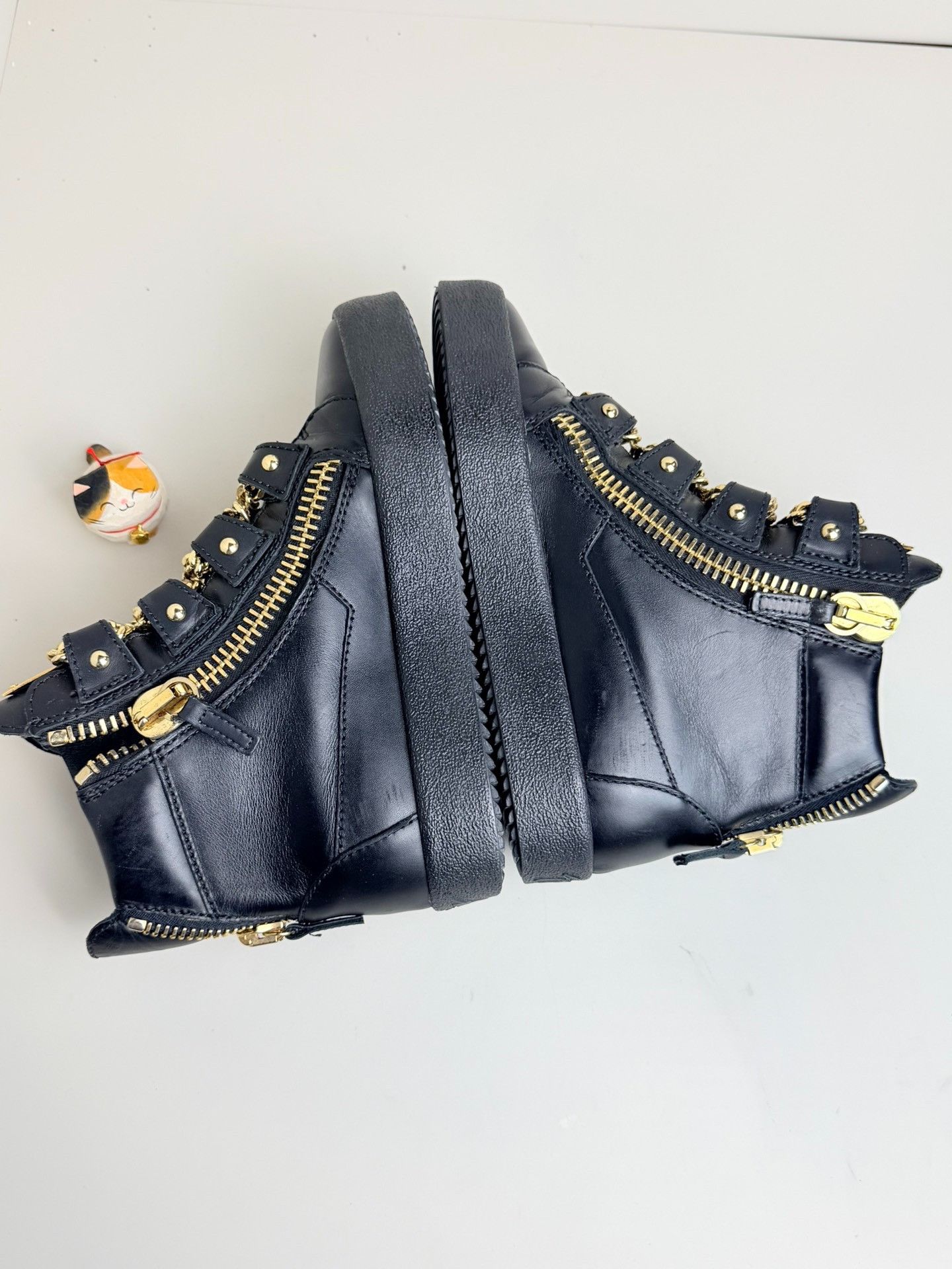 Giuseppe Zanotti Giuseppe Zanotti Black Hitop Sneakers us_5 Women Size US 5 / IT 35 - 5 Thumbnail